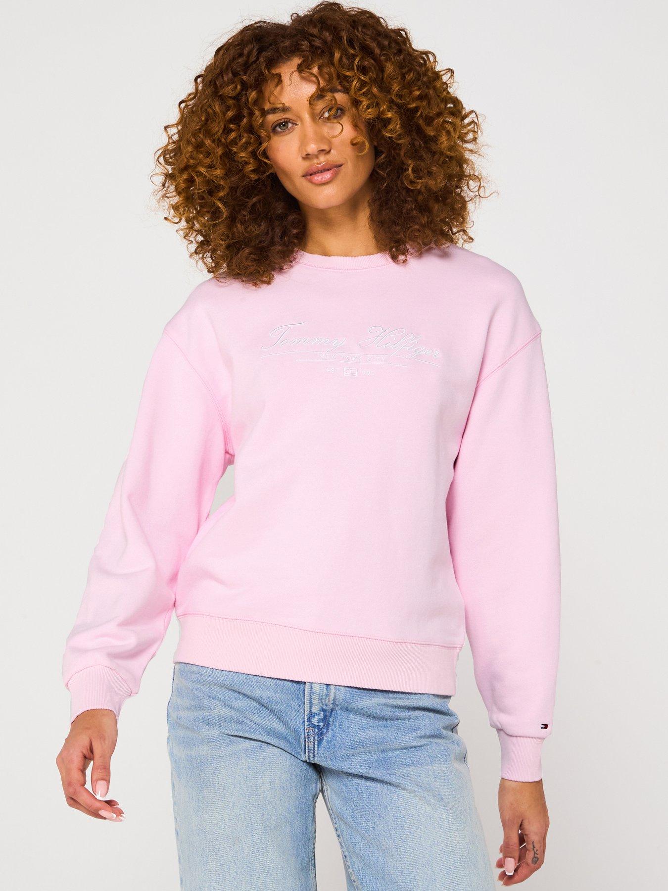 undefined Script Logo Sweatshirt - Pink