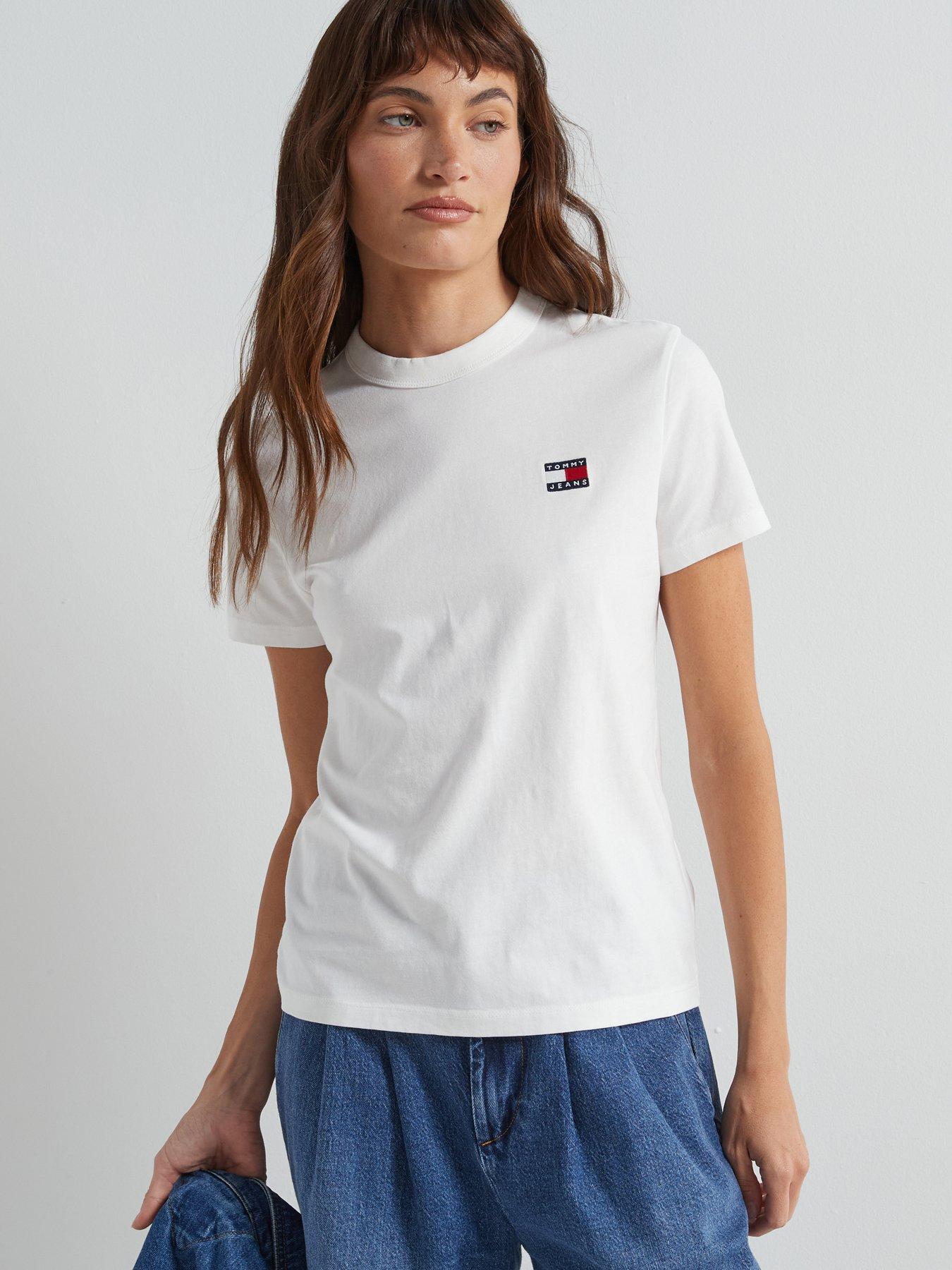 undefined Badge Logo Relaxed T-Shirt - White