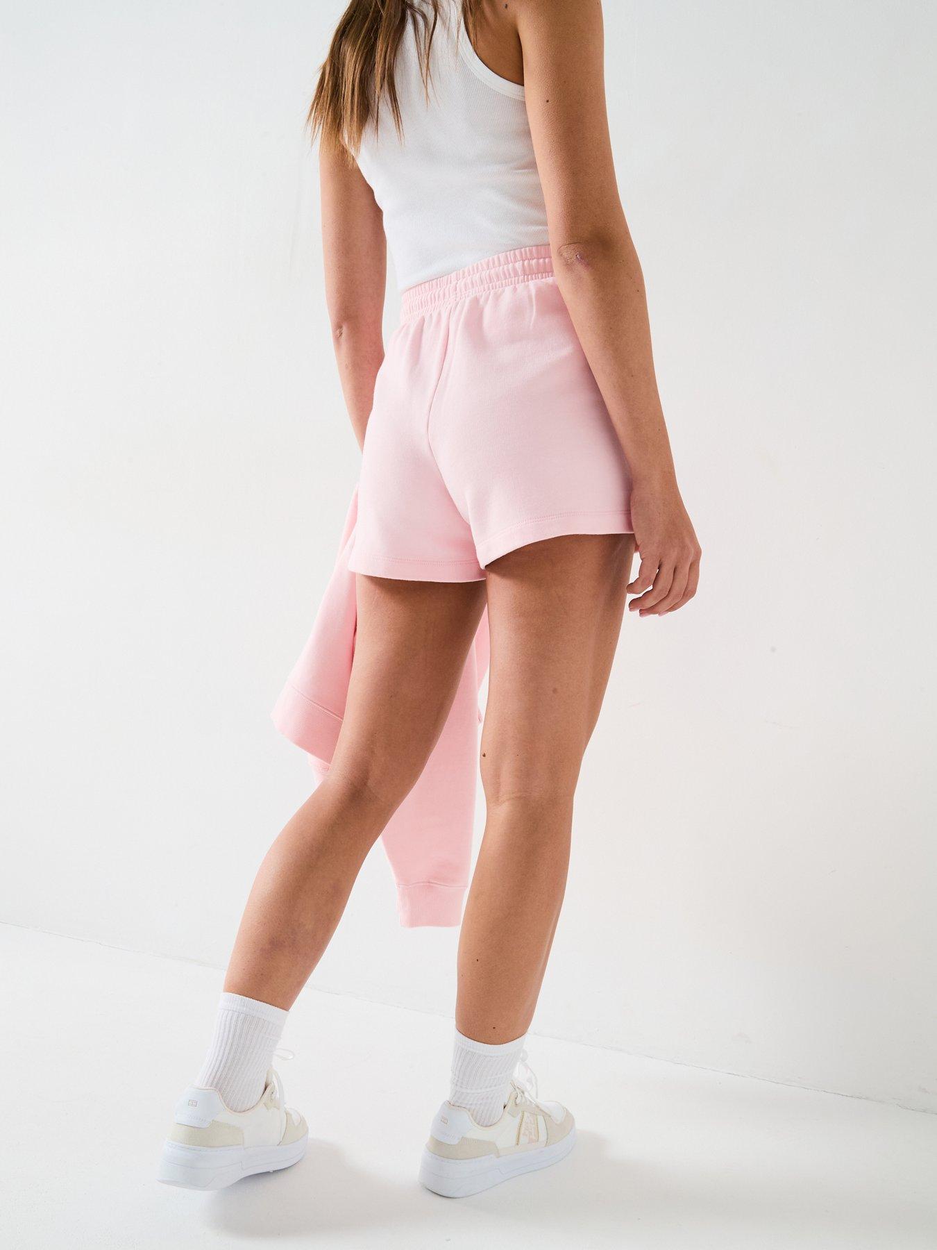 Image 2 of 6 of Tommy Jeans Script Logo Shorts - Pink