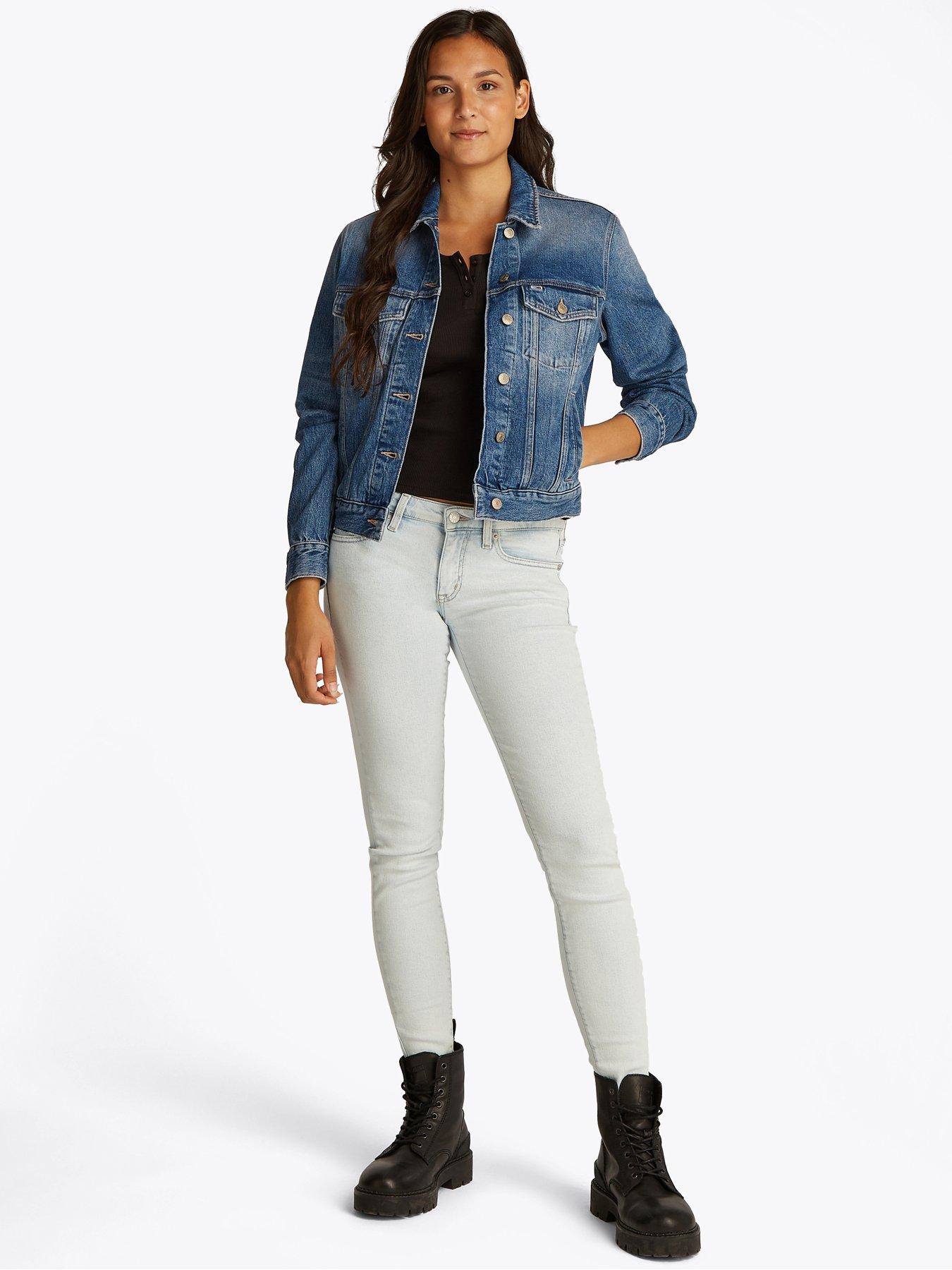 Image 3 of 6 of Tommy Jeans Classic Trucker Denim Jacket - Blue