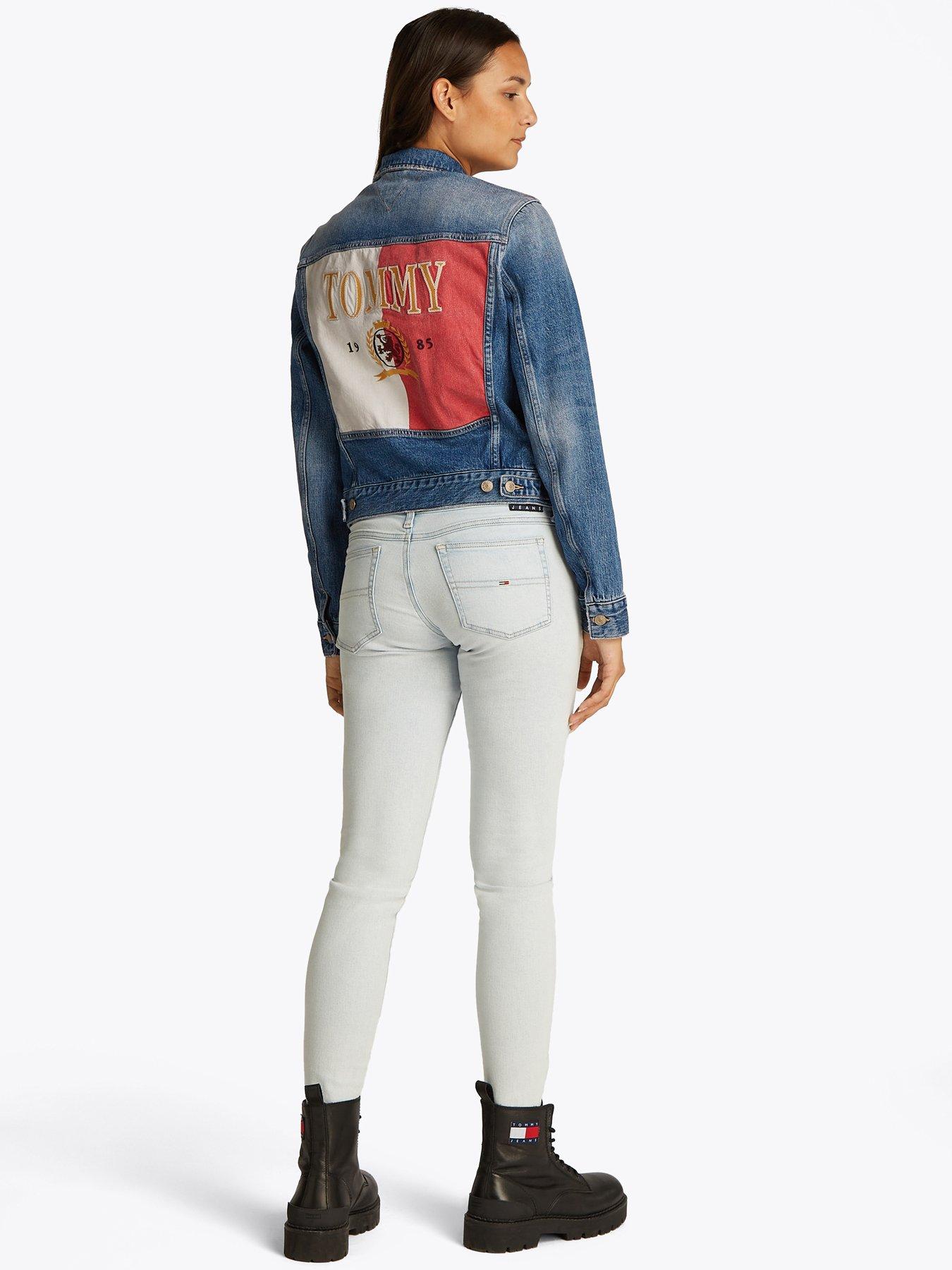 Image 4 of 6 of Tommy Jeans Classic Trucker Denim Jacket - Blue