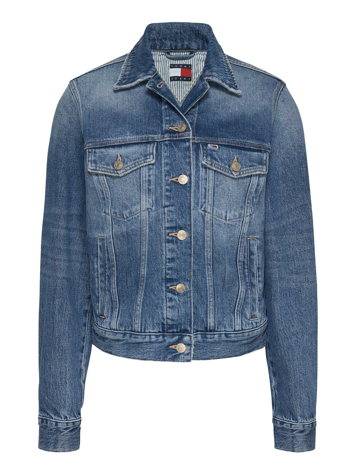 Image 5 of 6 of Tommy Jeans Classic Trucker Denim Jacket - Blue