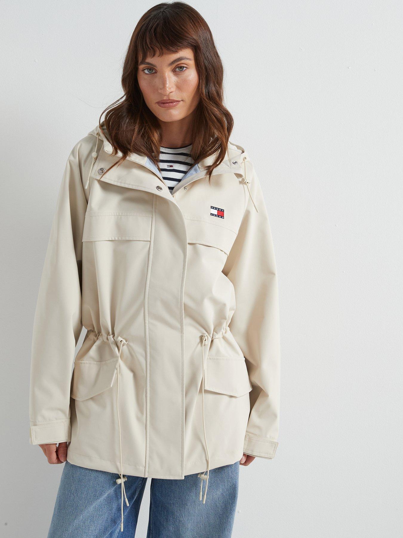 Image 1 of 6 of Tommy Jeans Logo Technical Jacket - Beige