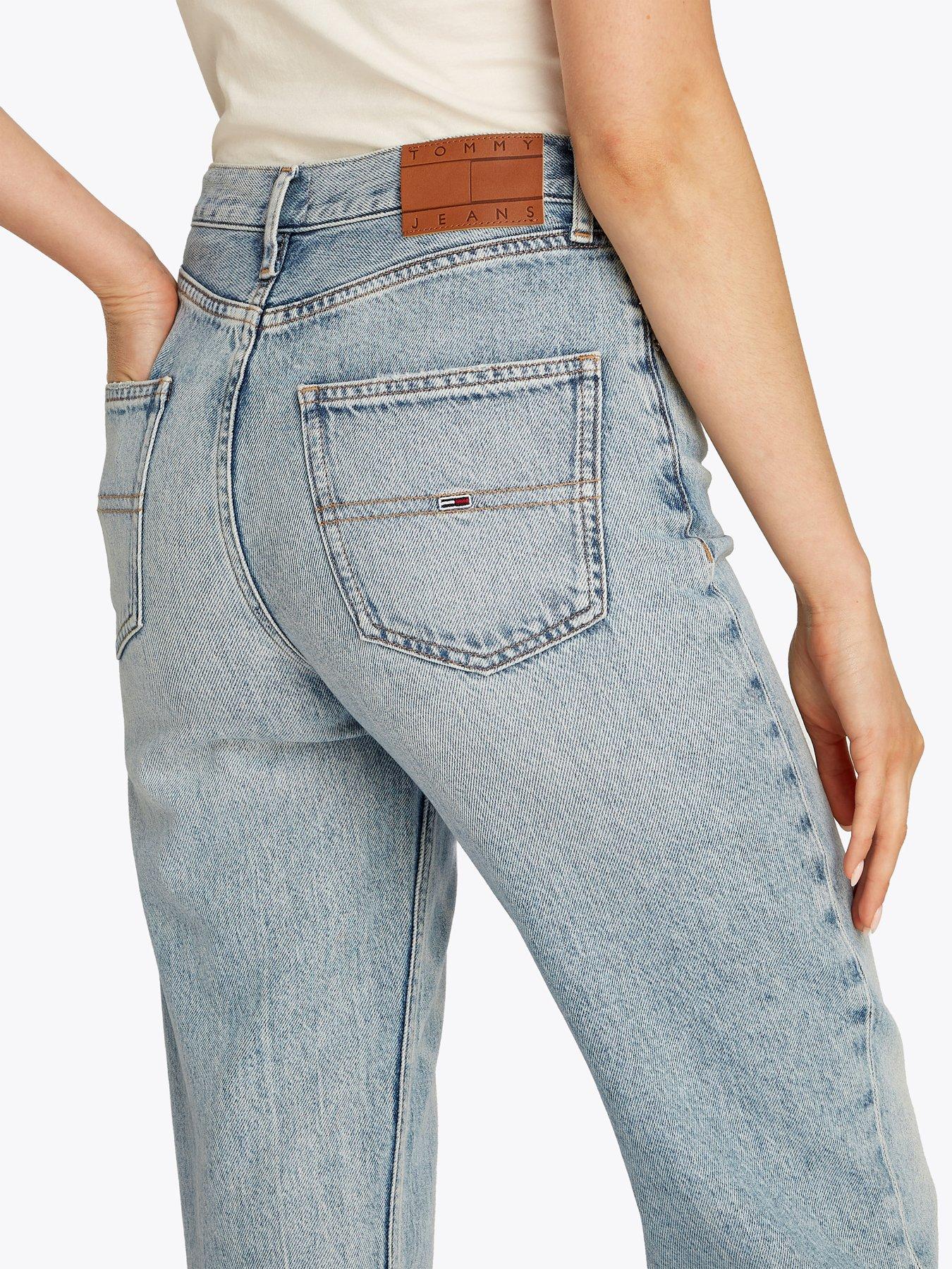 Image 2 of 6 of Tommy Jeans Layla High Rise Straight Leg Jean - Blue