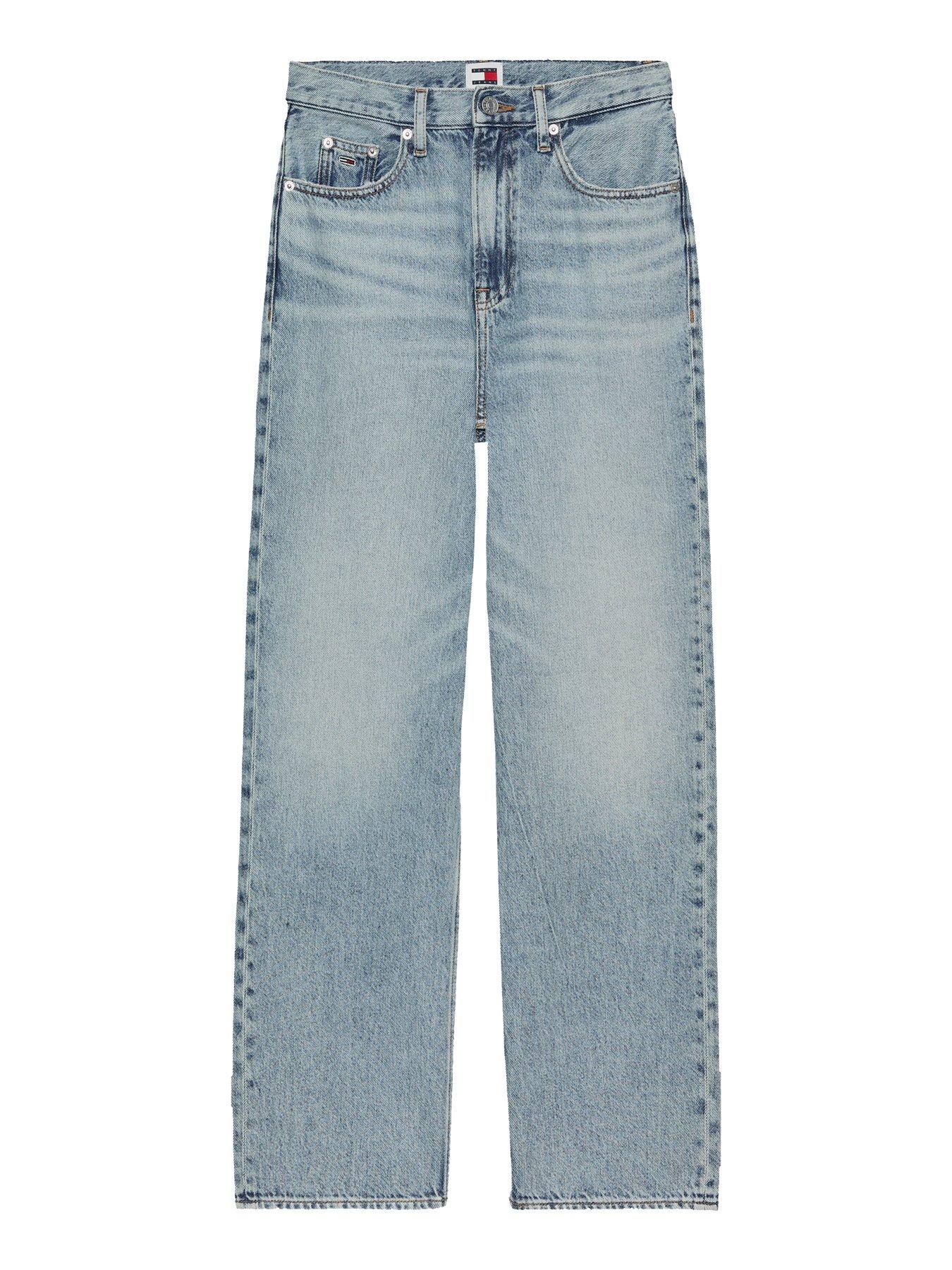 Image 5 of 6 of Tommy Jeans Layla High Rise Straight Leg Jean - Blue