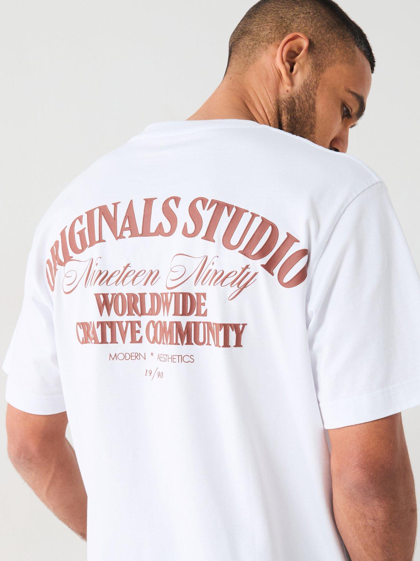 undefined Roxbury Back Logo T-Shirt - White