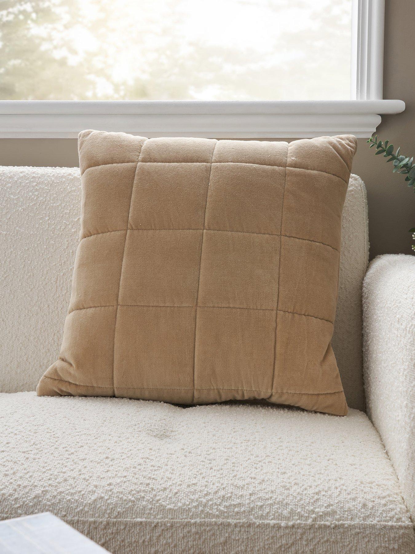 undefined Square Stitch Quilted Cushion
