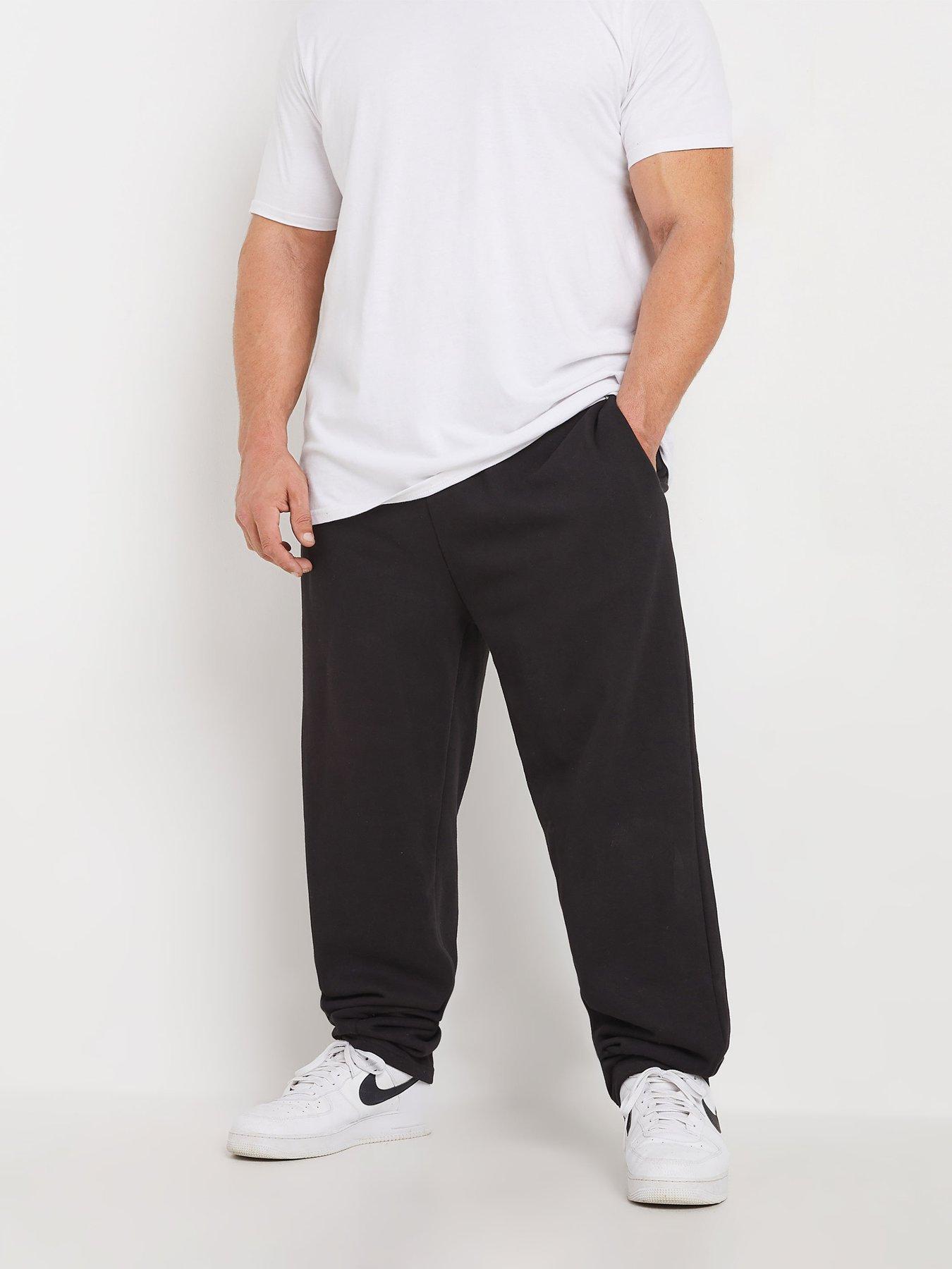 BadRhino Big  &  Tall Open Hem Joggers - Black