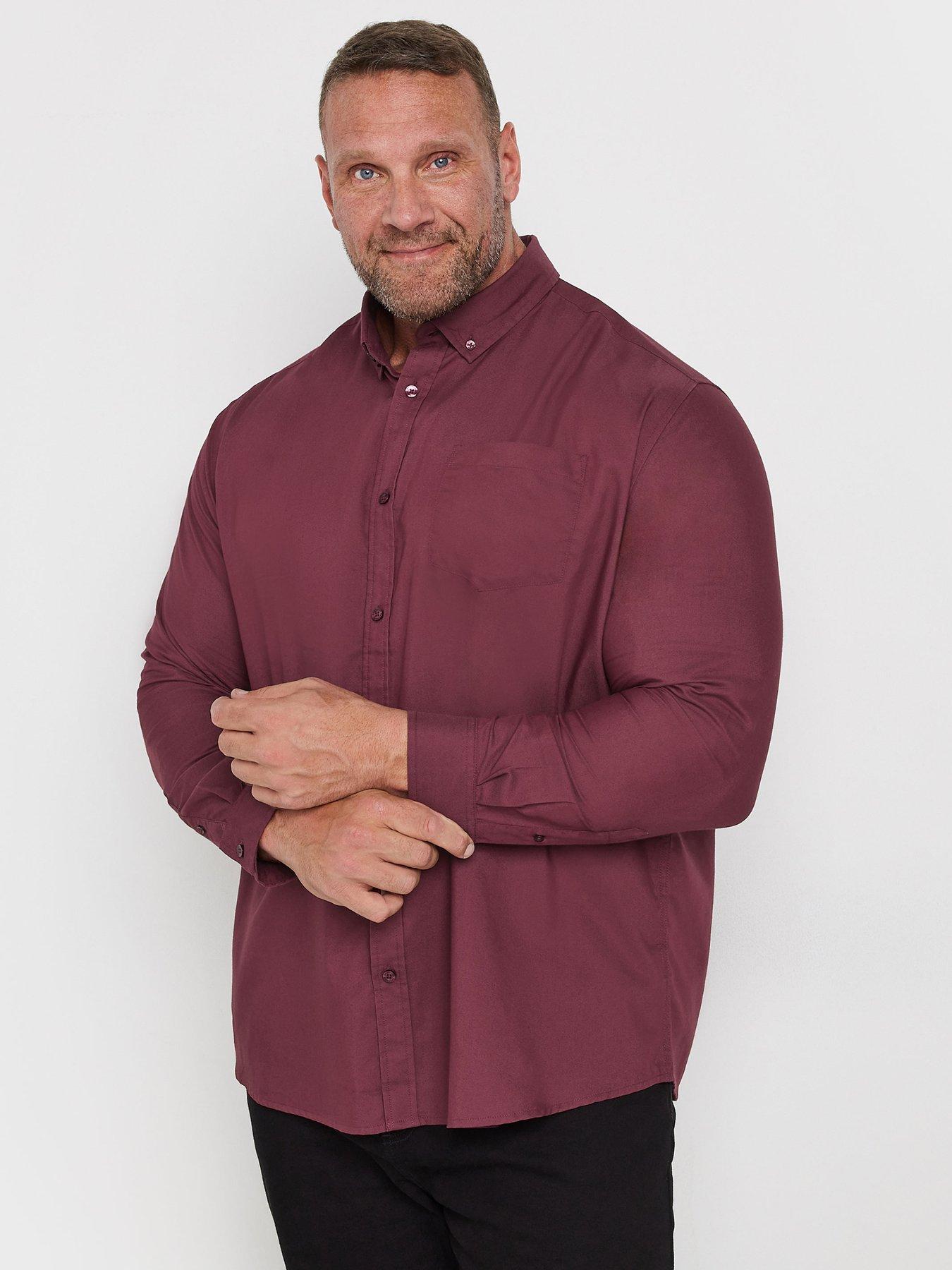 undefined Long Sleeve Oxford Shirt - Red