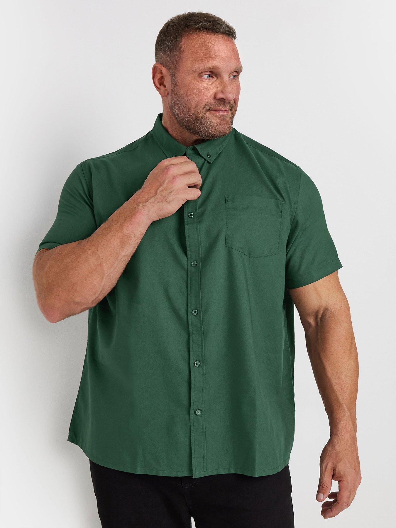 undefined Short Sleeve Oxford Shirt - Green
