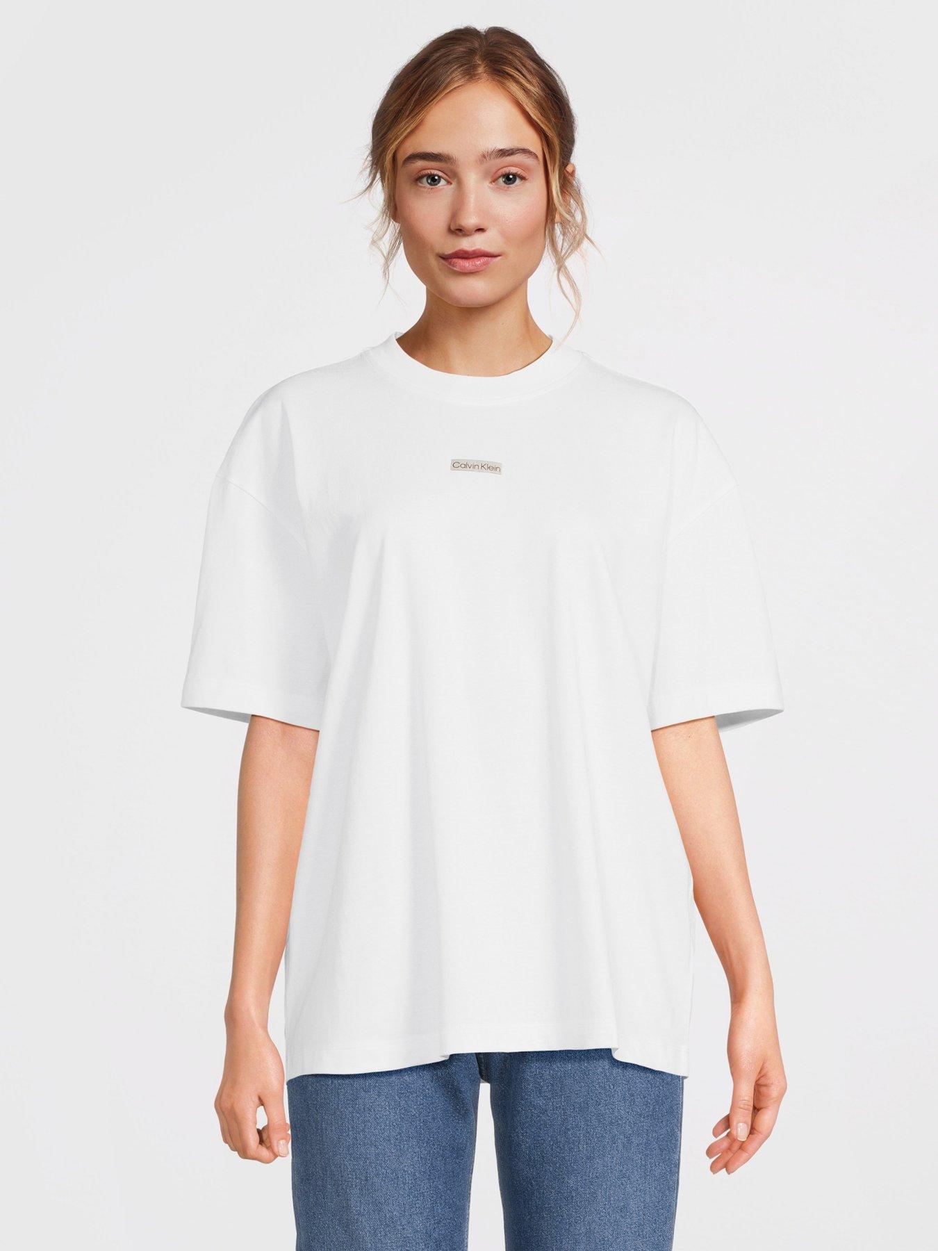 Calvin Klein Jeans Institutional Logo Oversized T-Shirt White Very
