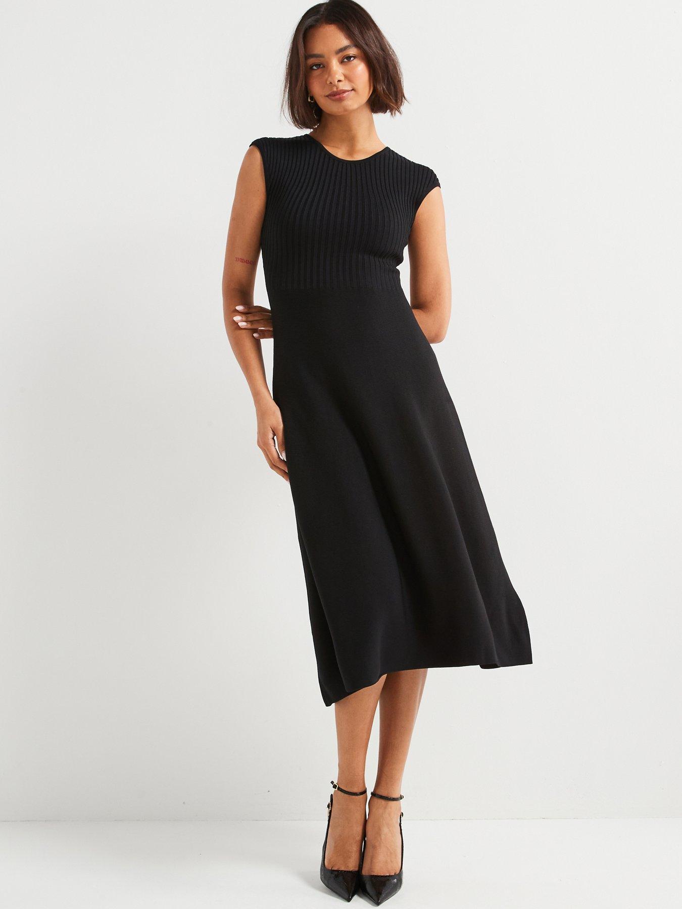 0040~ARMANI JEANS Above Knee Bodycon Dress wit Back Closure