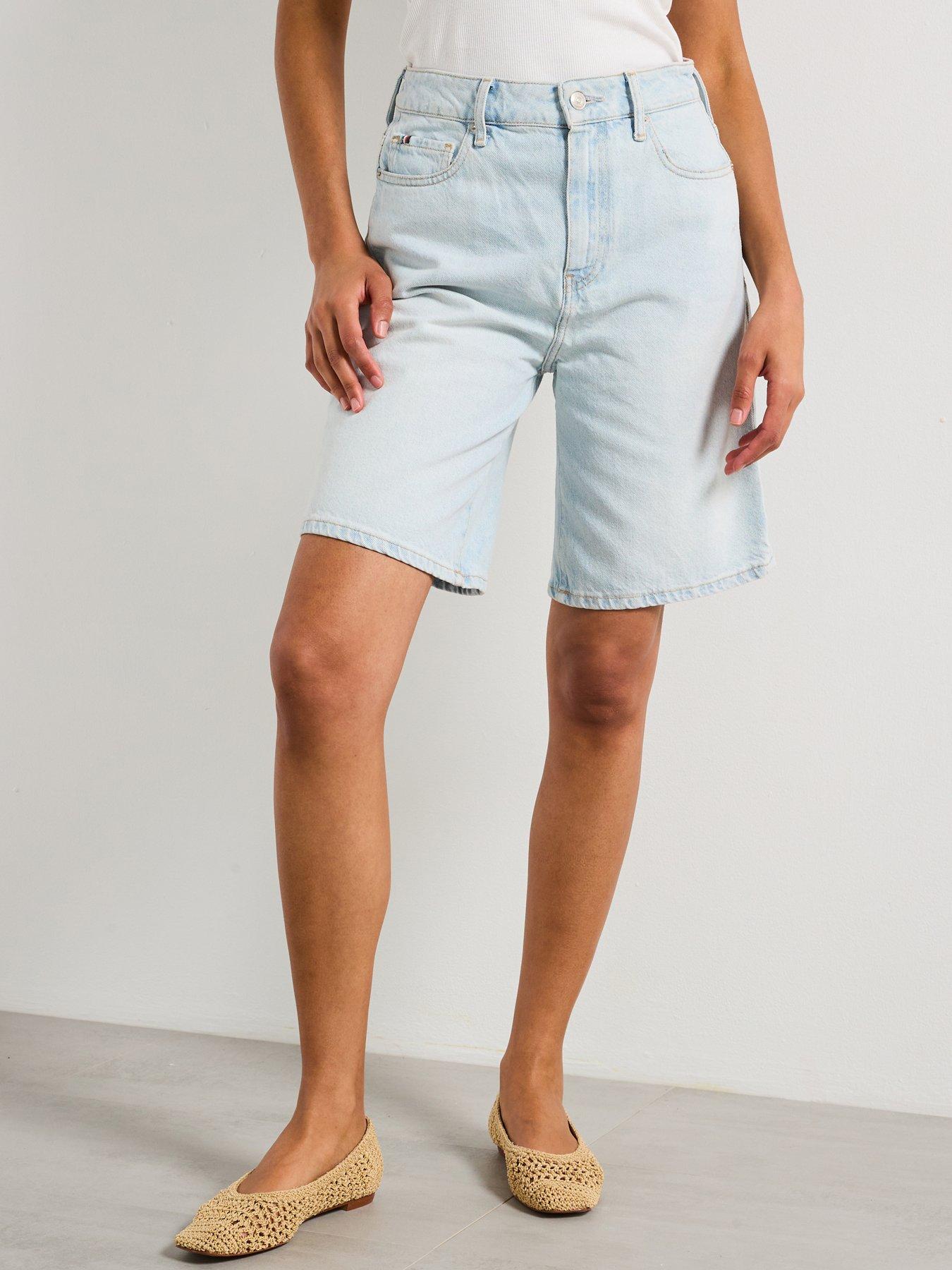 Image 1 of 6 of Tommy Hilfiger Denim Shorts - Blue
