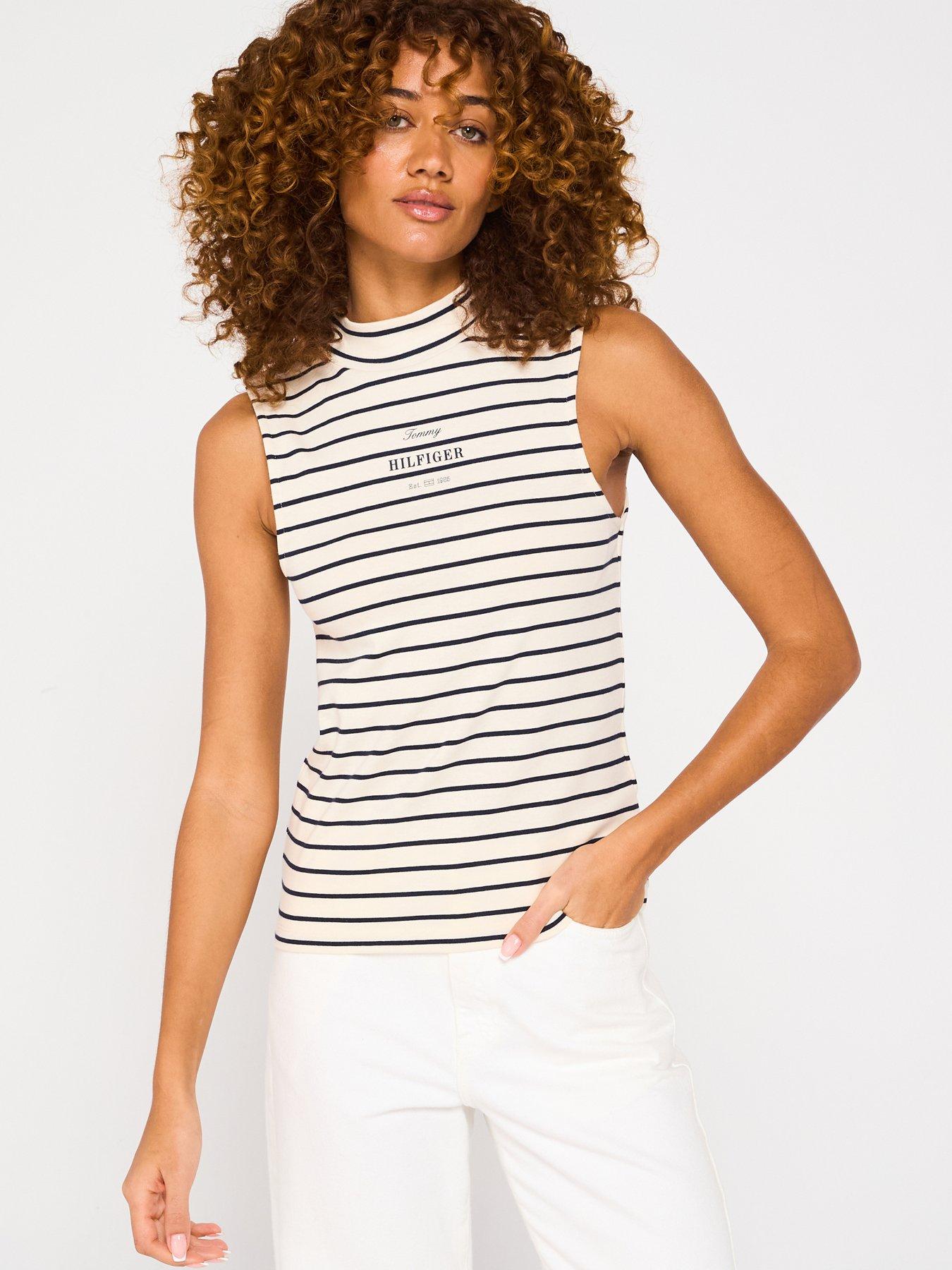undefined Monotype Logo High Neck Top - Multi
