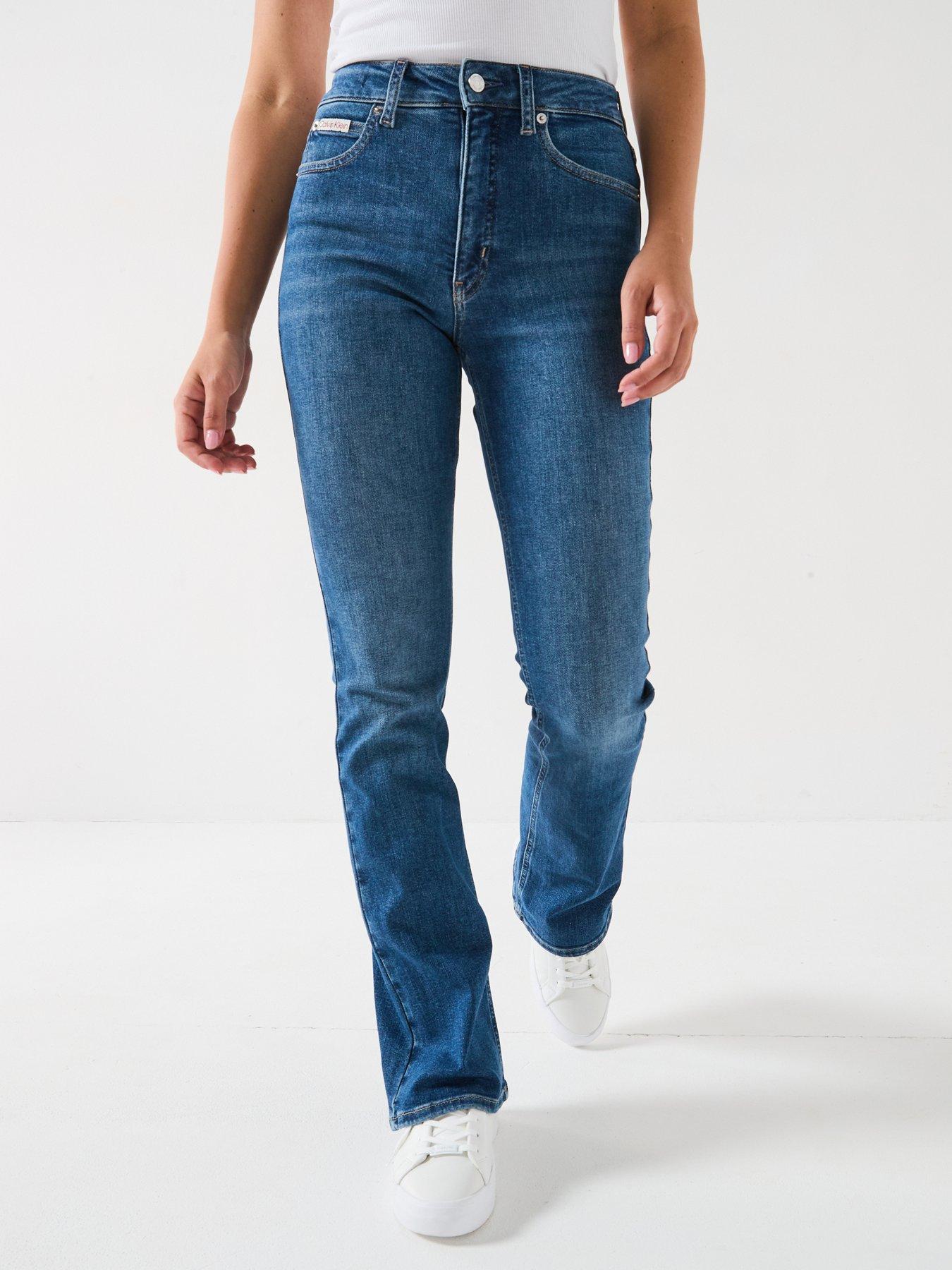 Calvin Klein Jeans Blue Recycled Cotton Bootcut Jeans
