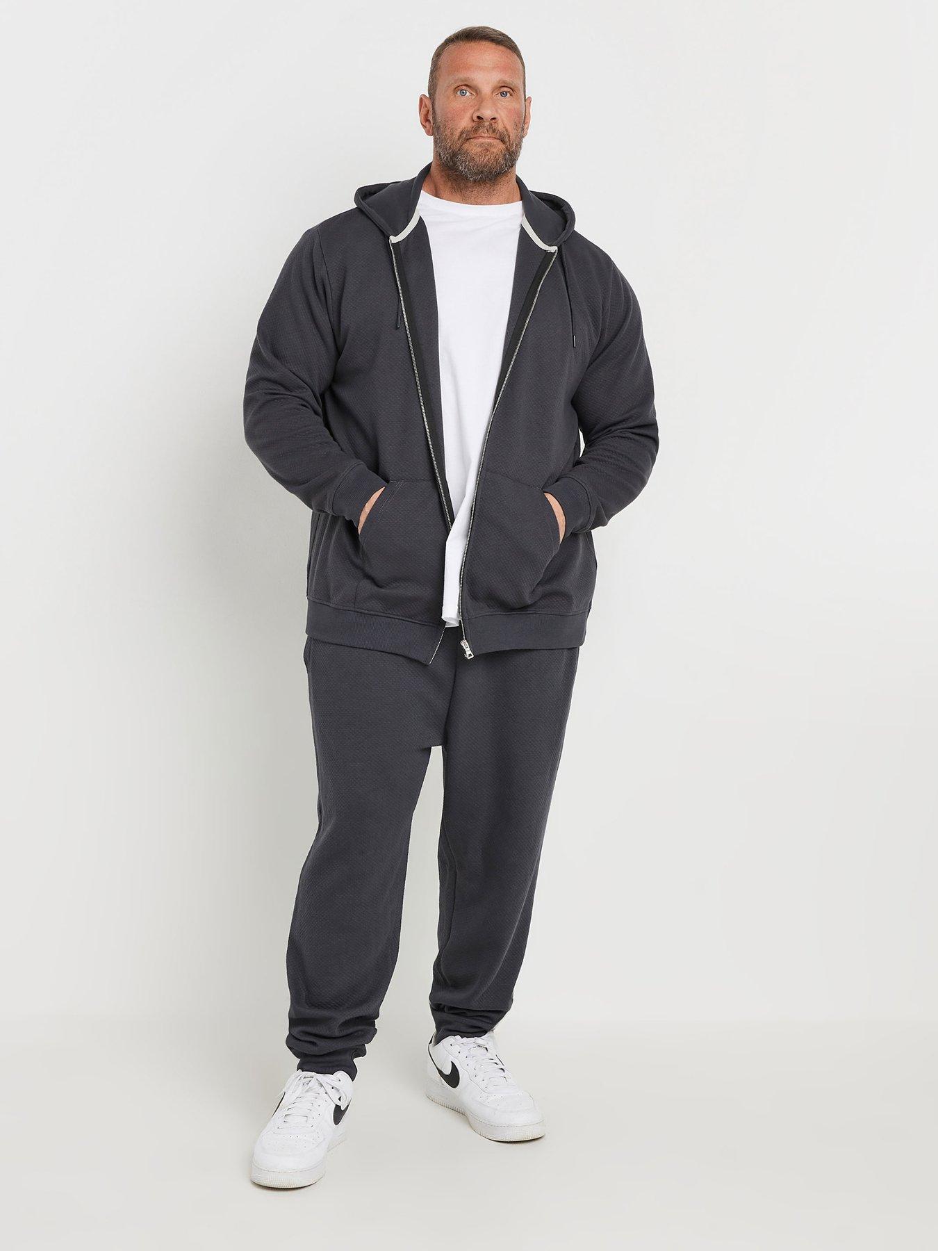 BadRhino Big  &  Tall Diamond Quilted Joggers - Grey