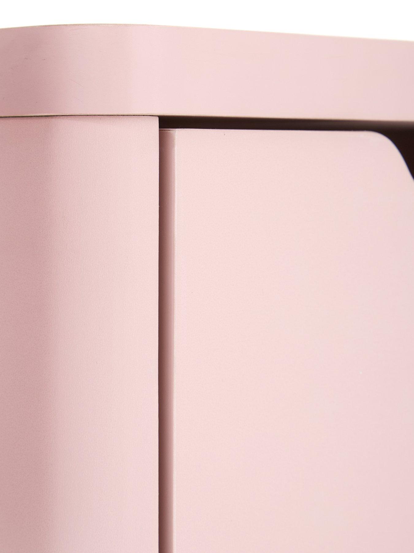 Image 7 of 7 of The Very Collection Aspen 1 Drawer Bedside Chest - Pink