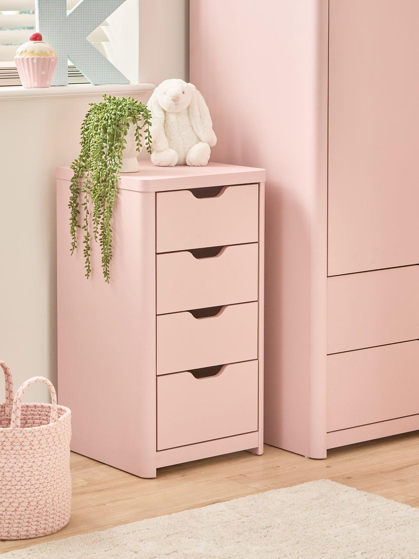 undefined Aspen Slim 4 Drawer Chest - Pink