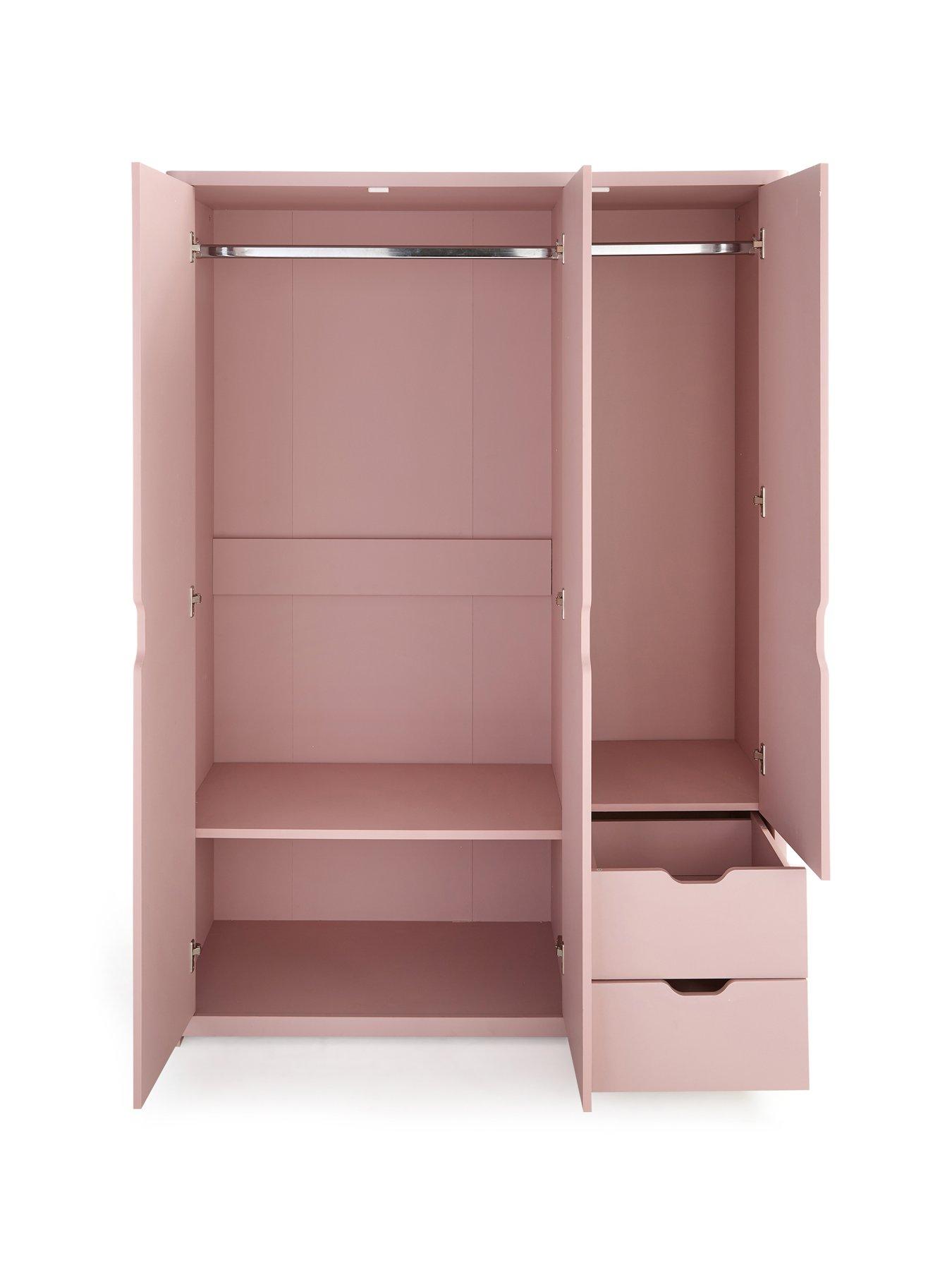 Image 4 of 7 of Very Home Aspen 3 Door, 2 Drawer Wardrobe - Pink