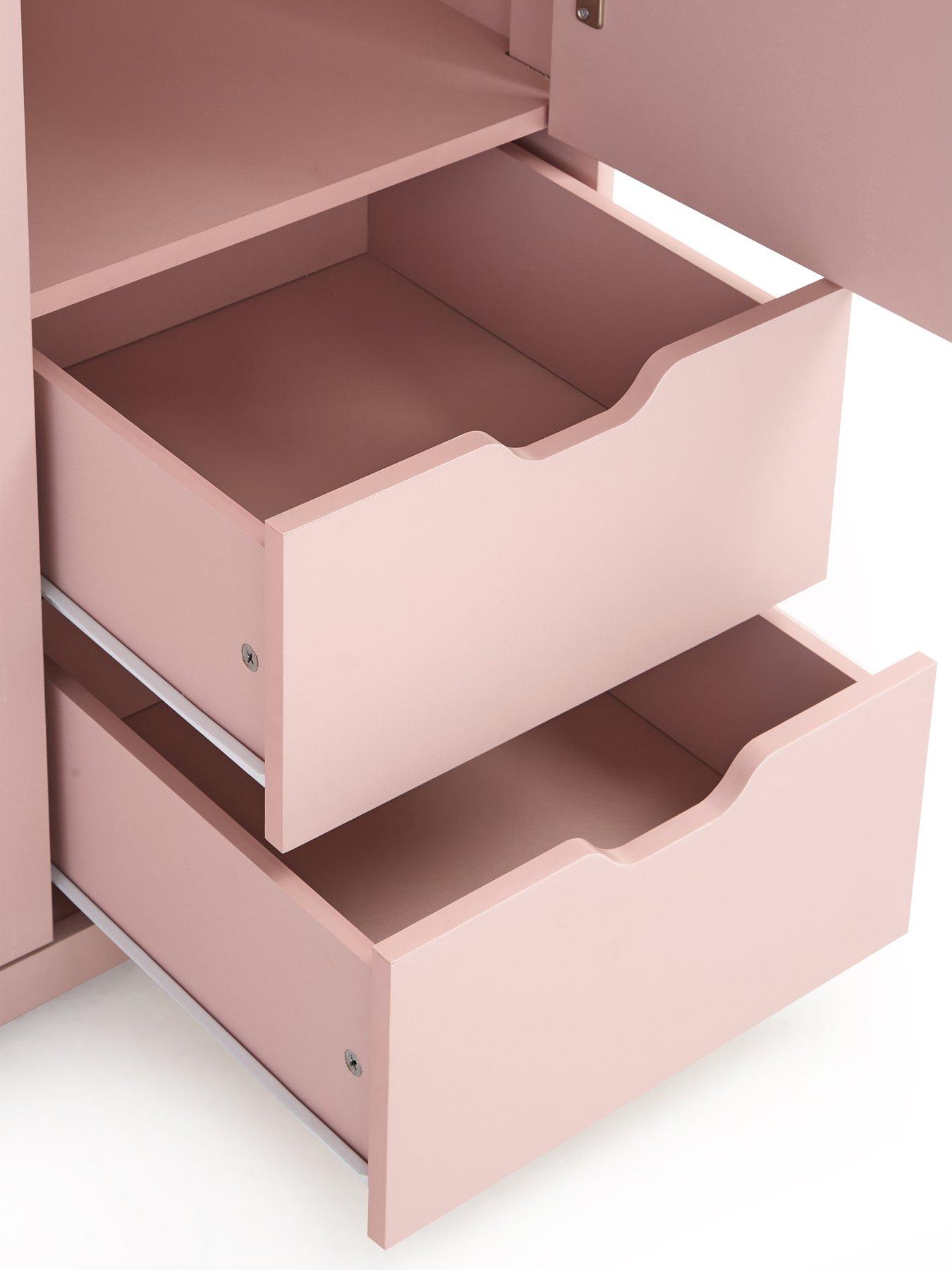 Image 5 of 7 of Very Home Aspen 3 Door, 2 Drawer Wardrobe - Pink