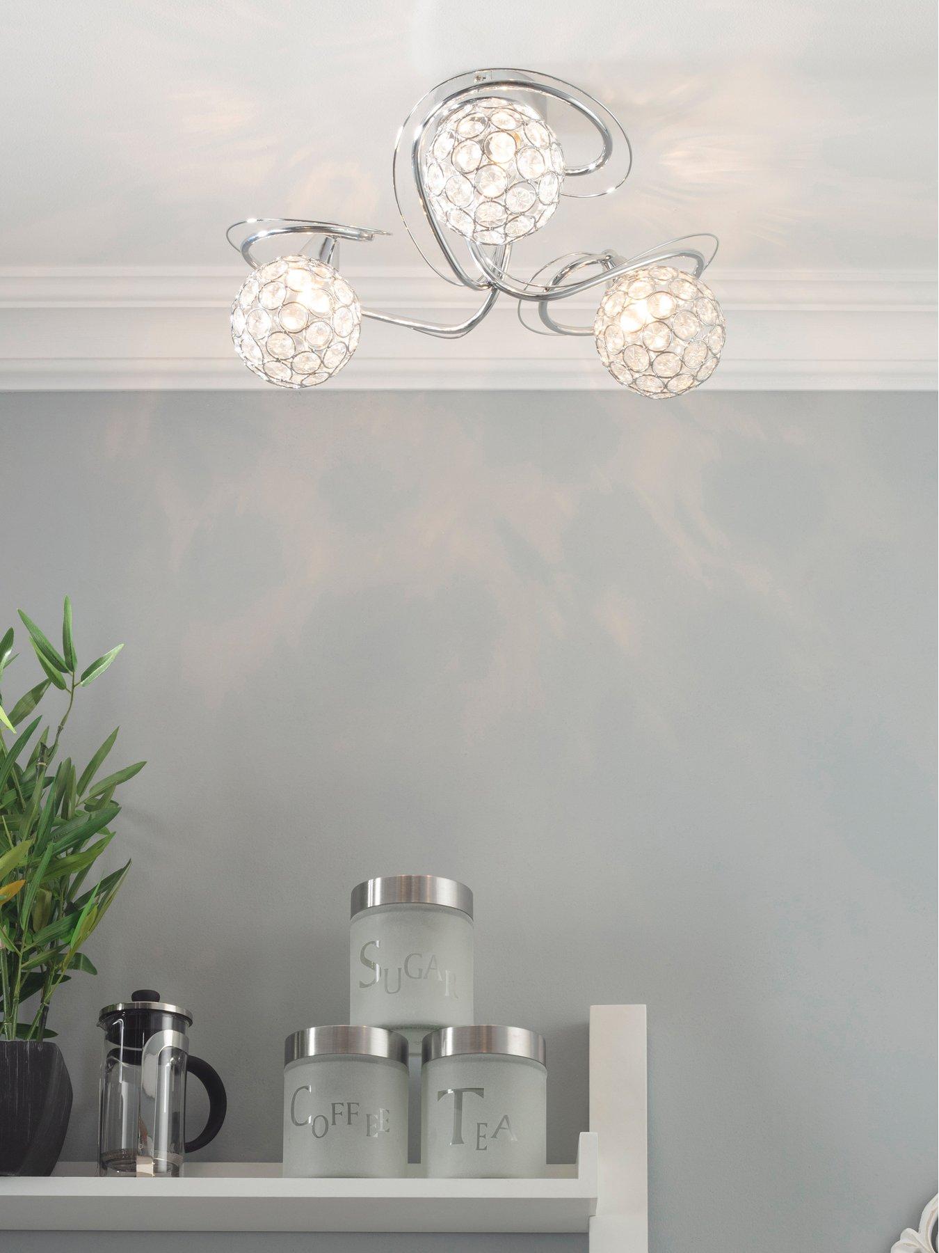 Product photograph of Bhs Orianna 3 Light from very.co.uk