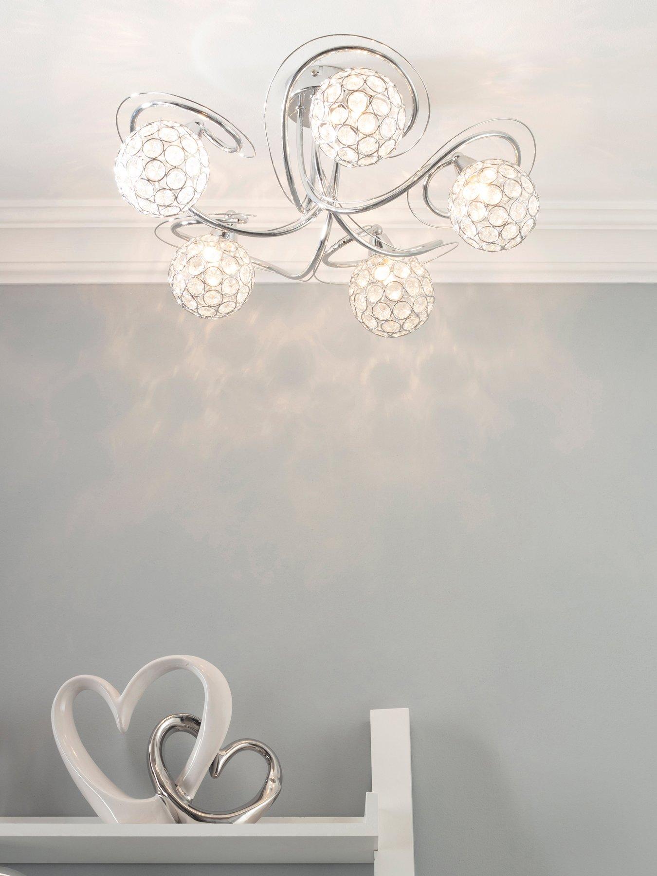 Product photograph of Bhs Orianna 5 Light from very.co.uk