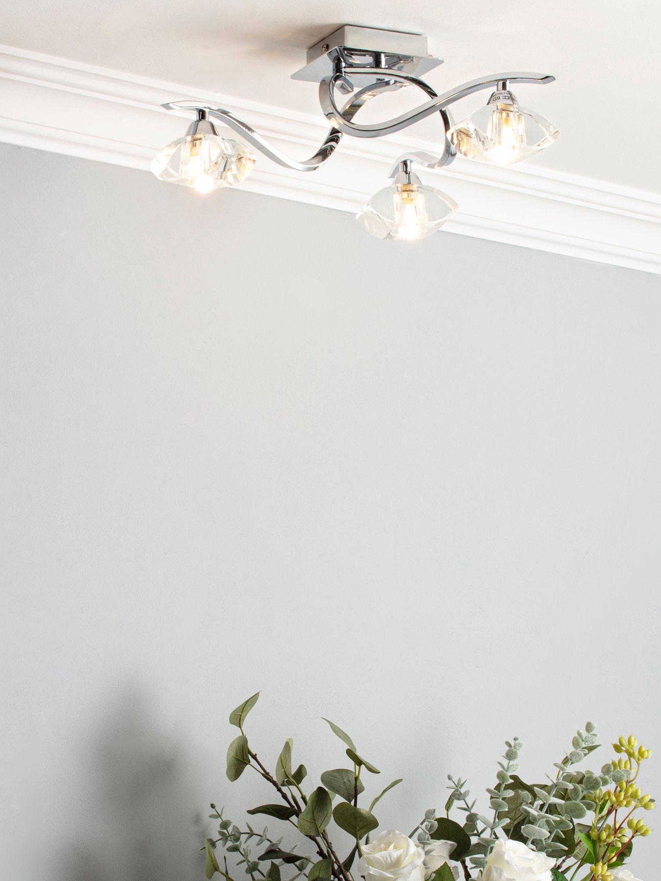 Image 1 of 6 of BHS Bella 3-Light Ceiling Light