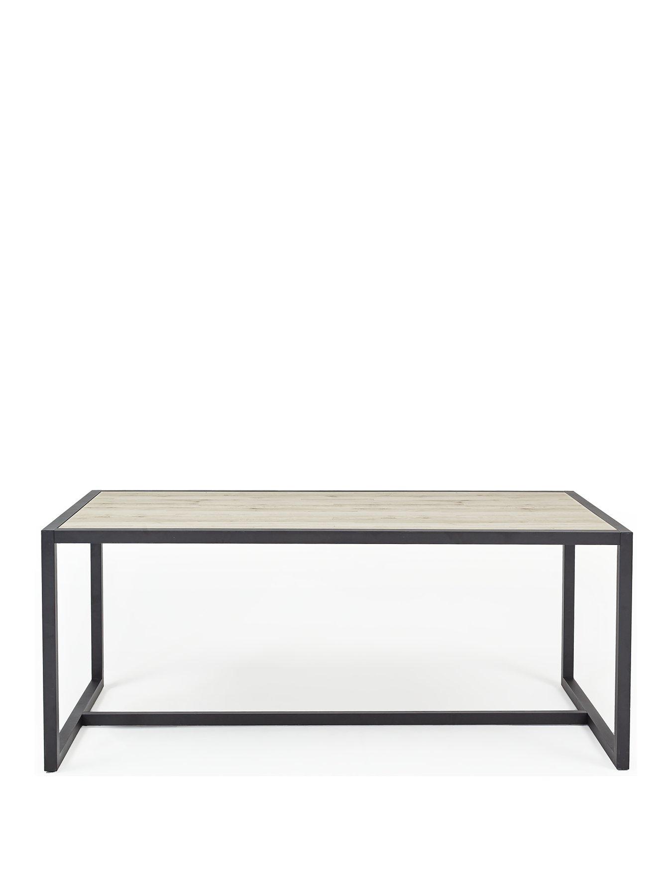 Image 2 of 6 of Very Home Harlem Grey Oak and Metal 180 cm Dining Table - FSC&reg; Certified