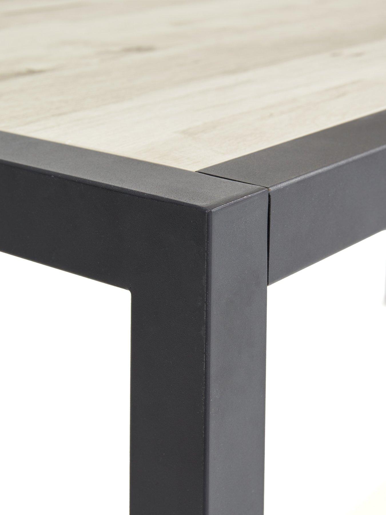 Image 5 of 6 of Very Home Harlem Grey Oak and Metal 180 cm Dining Table - FSC&reg; Certified