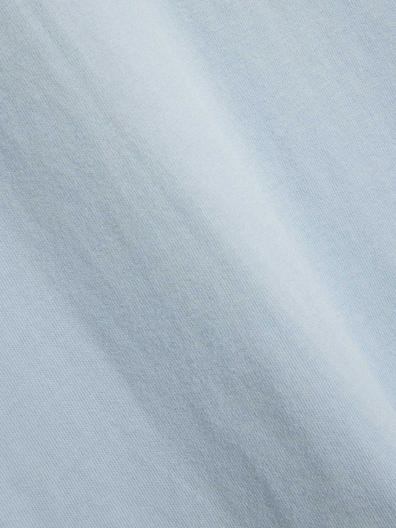 Image 6 of 6 of River Island Short Sleeve RI Studio Regular Fit T-Shirt - Light Blue