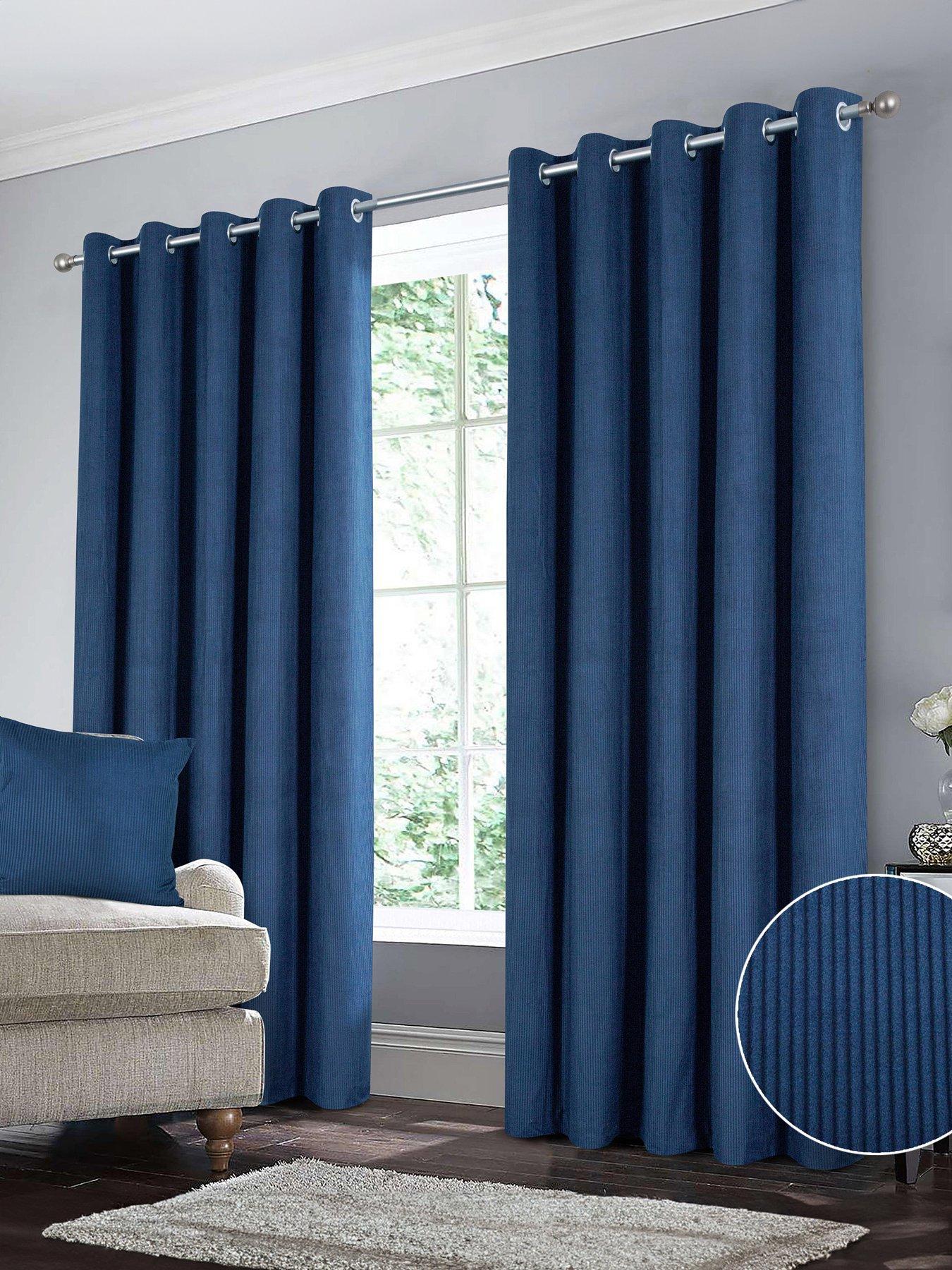 undefined Linnea Cord Thermal Blackout Eyelet Curtains