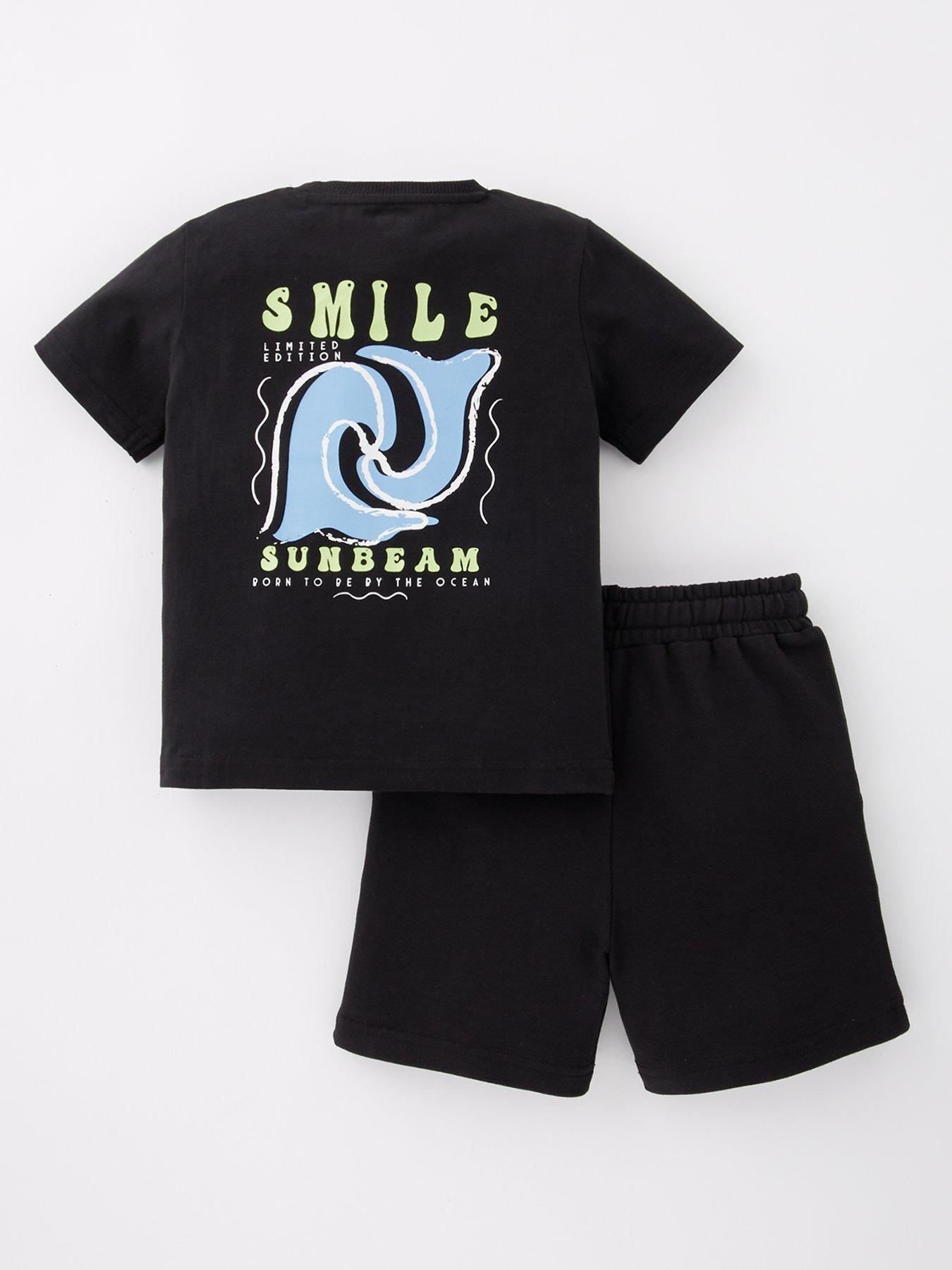 Image 2 of 5 of Mini V by Very Boys Surf Back Print T-Shirt And Short Set - Multi