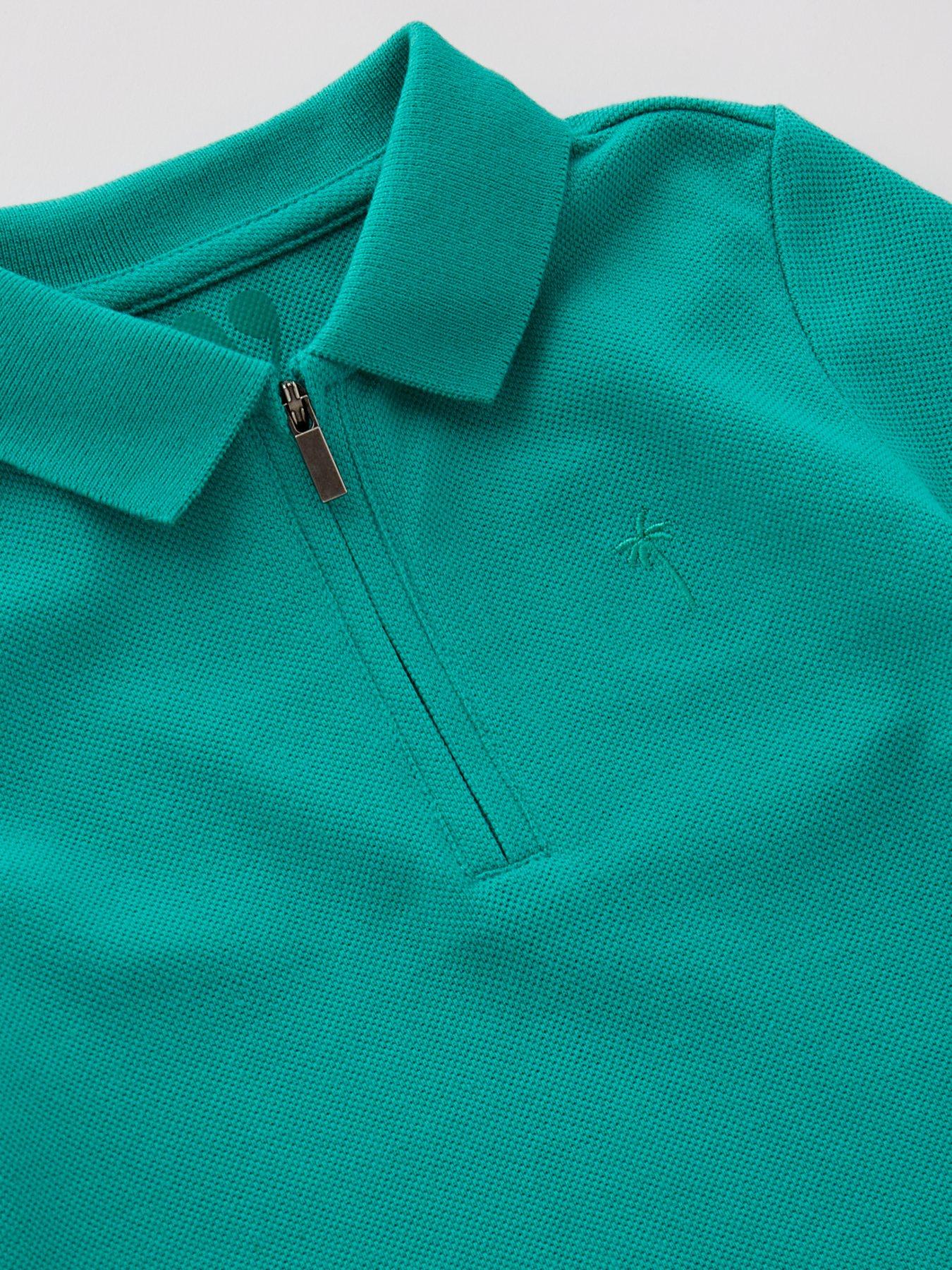 Image 4 of 4 of Mini V by Very Boys Pique Polo And Short Set - Green