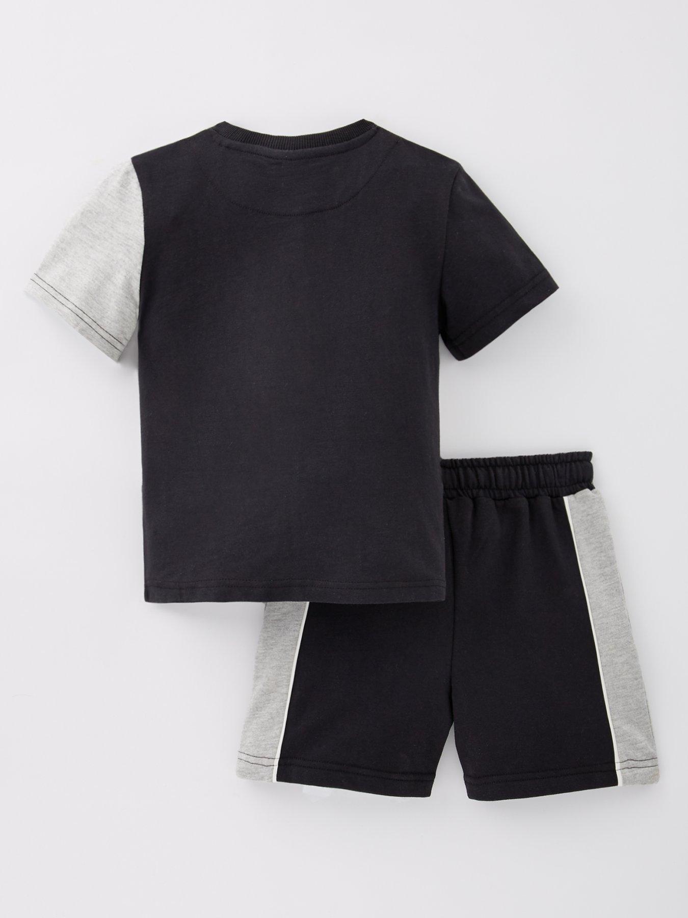 Image 2 of 4 of Mini V by Very Boys Mono Cut And Sew T-Shirt And Short Set - Multi