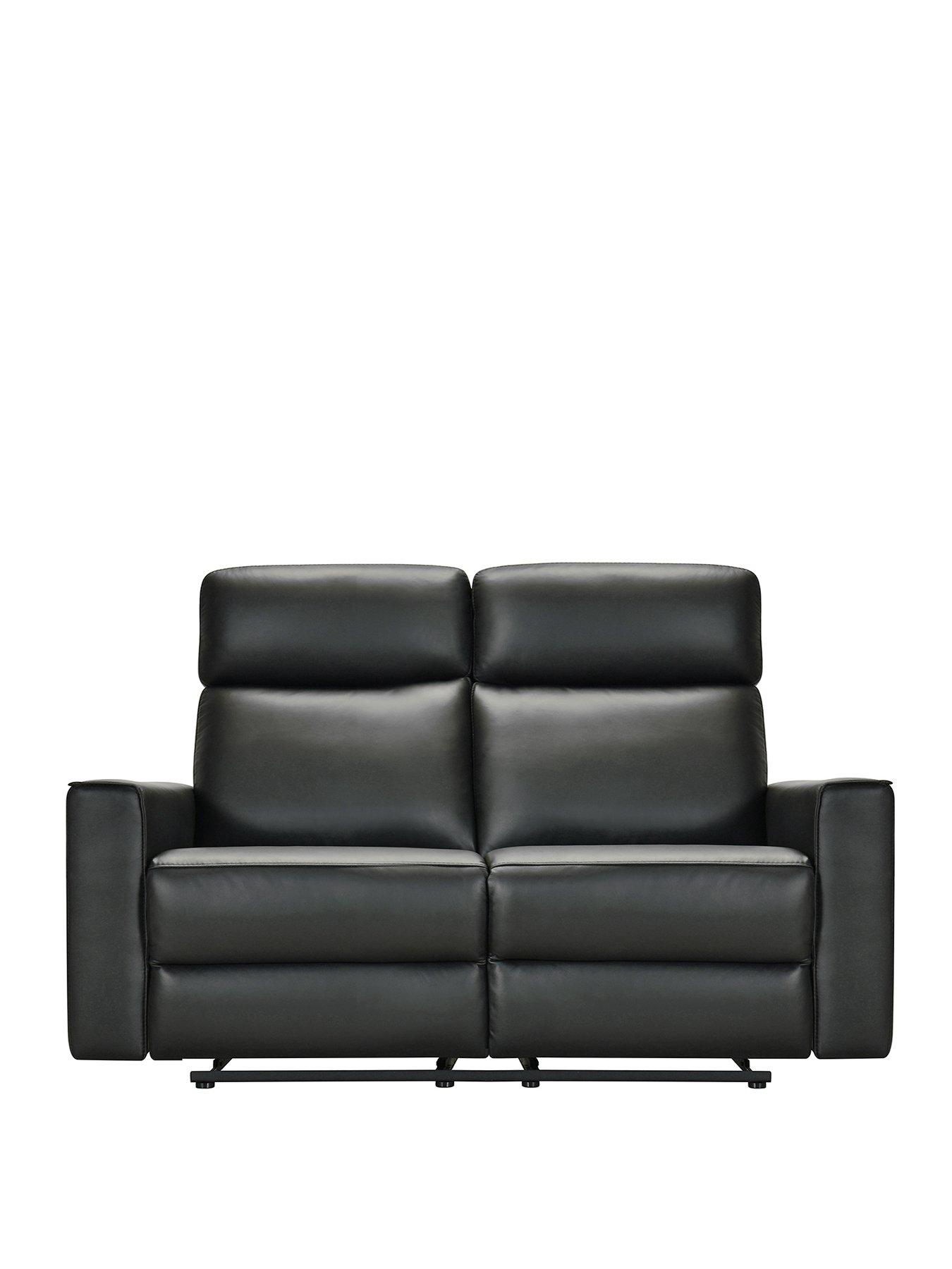 Image 2 of 6 of Very Home Luna Leather 2 Seater Manual Reclining Sofa