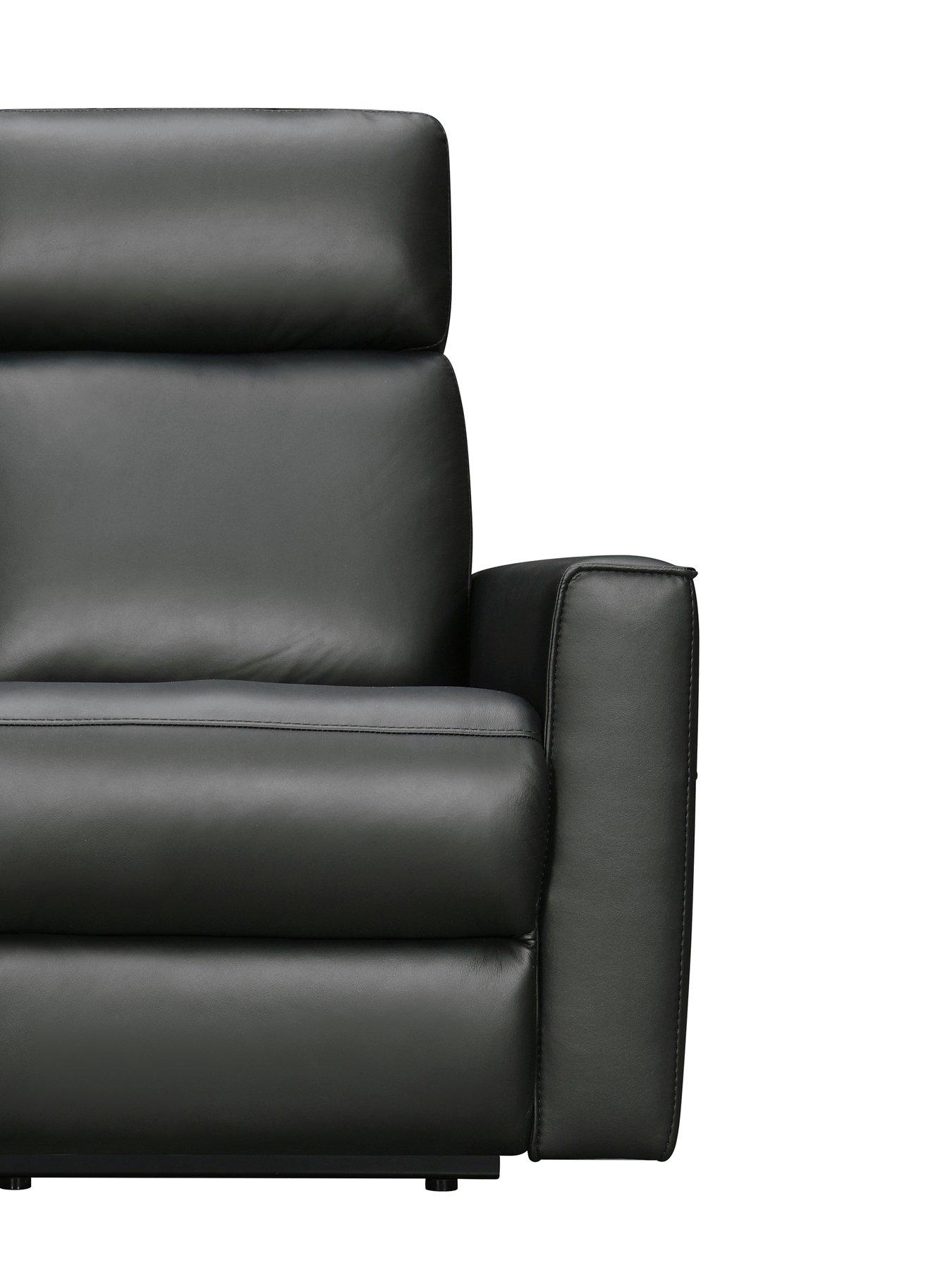 Image 5 of 6 of Very Home Luna Leather 2 Seater Manual Reclining Sofa