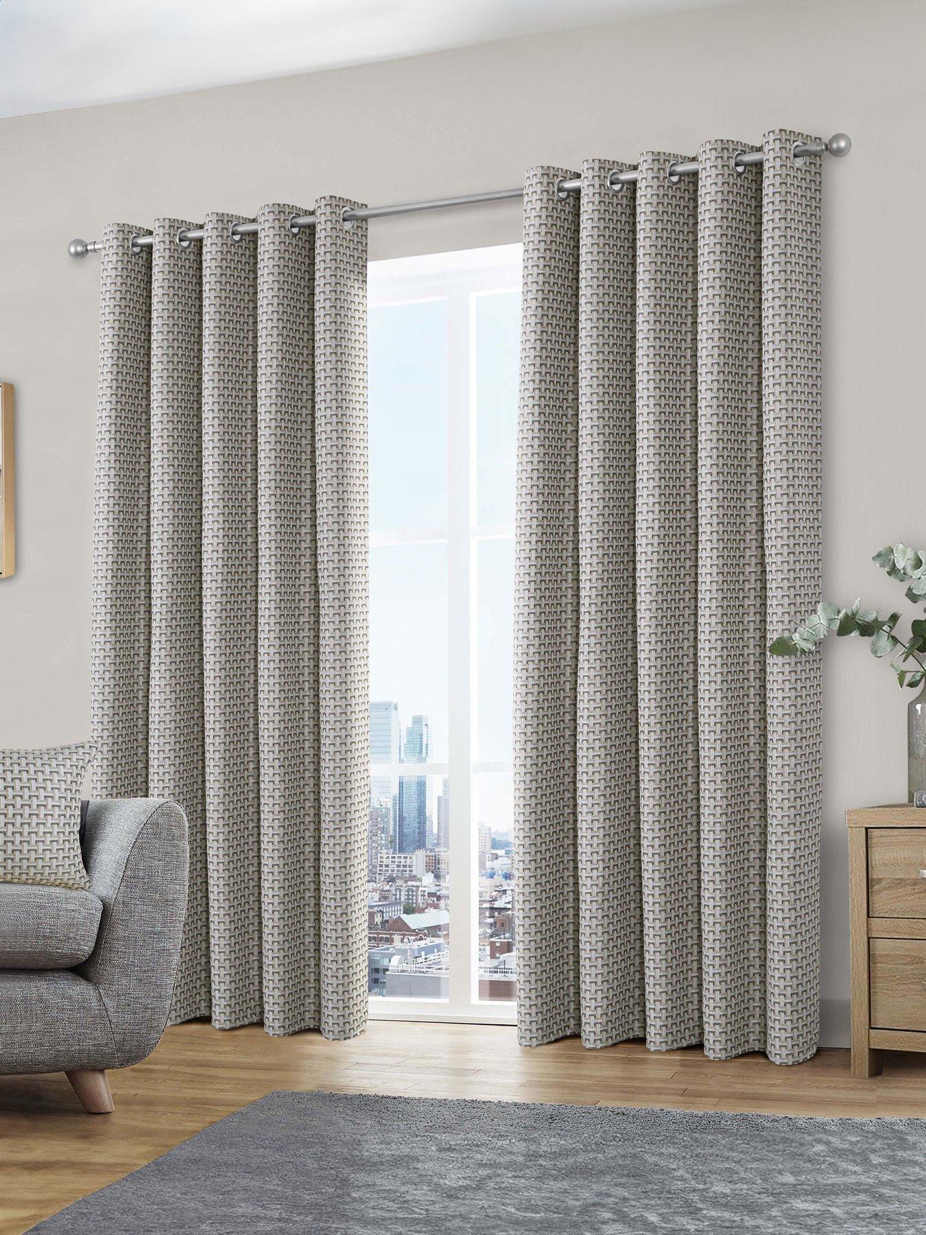 Product photograph of Very Home Gambia Eyelet Curtains 45 X 54 from very.co.uk