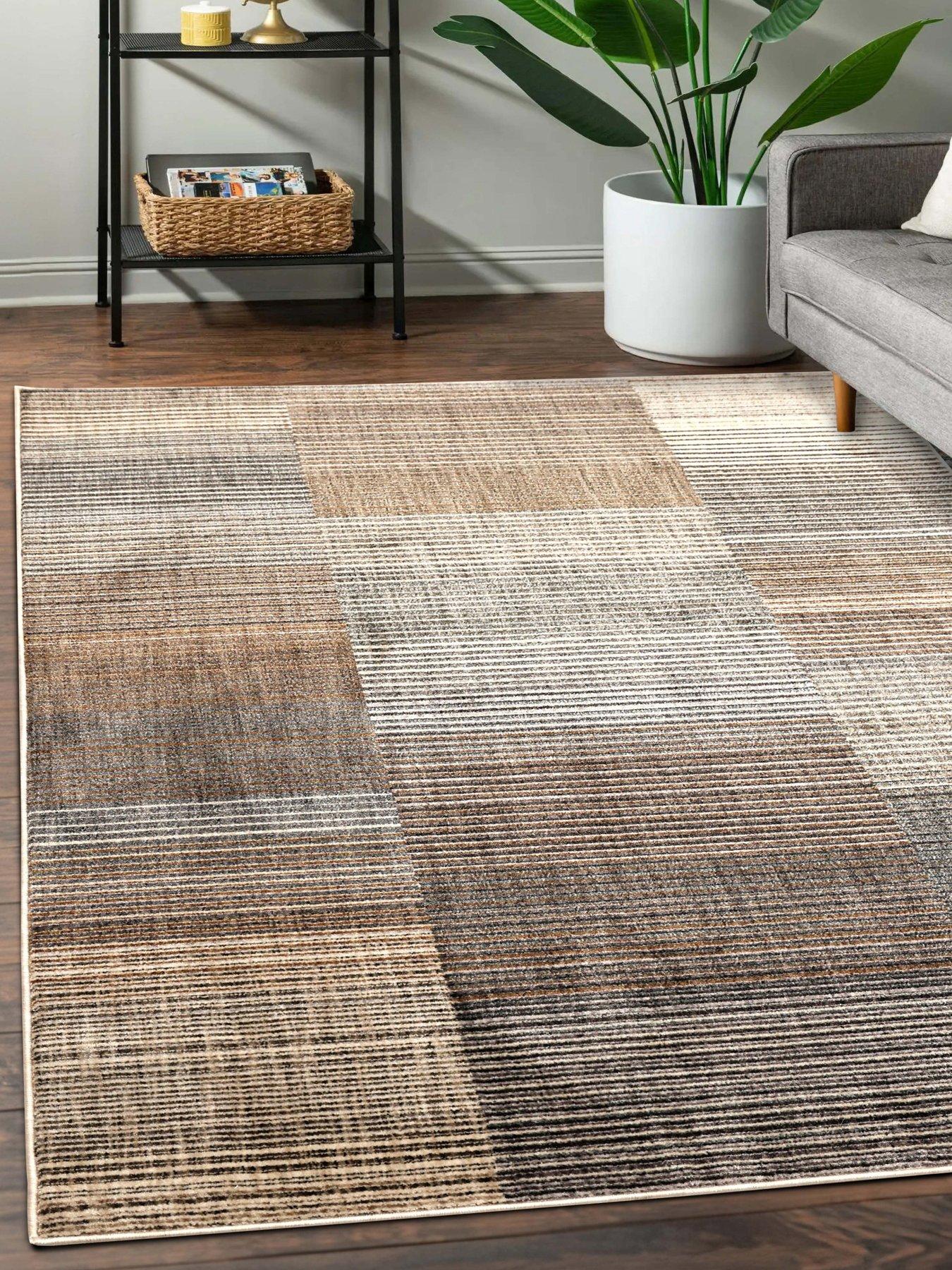 Product photograph of Very Home Aspre Lines Rug from very.co.uk