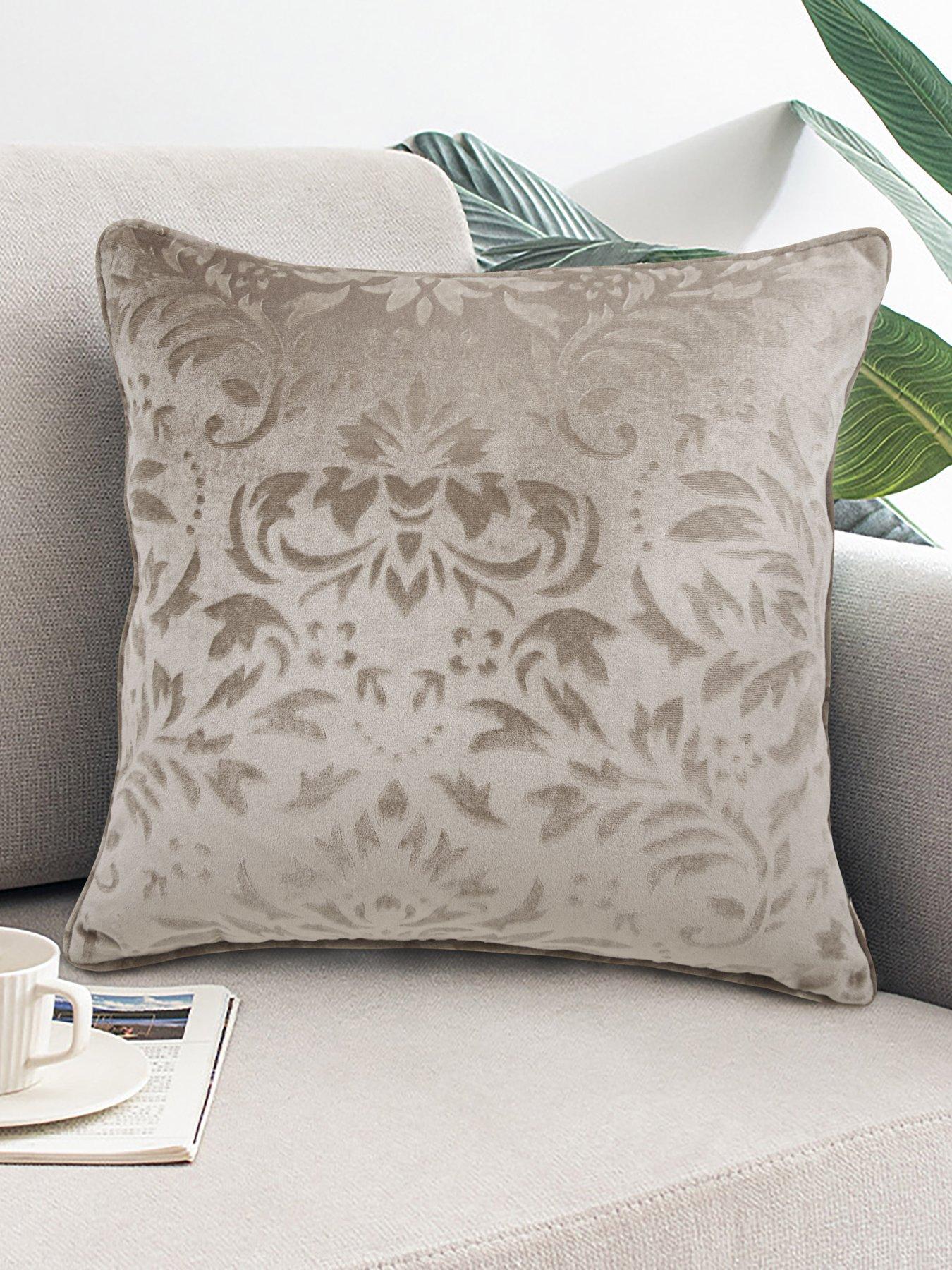 Product photograph of Taylor Velour Cushion from very.co.uk