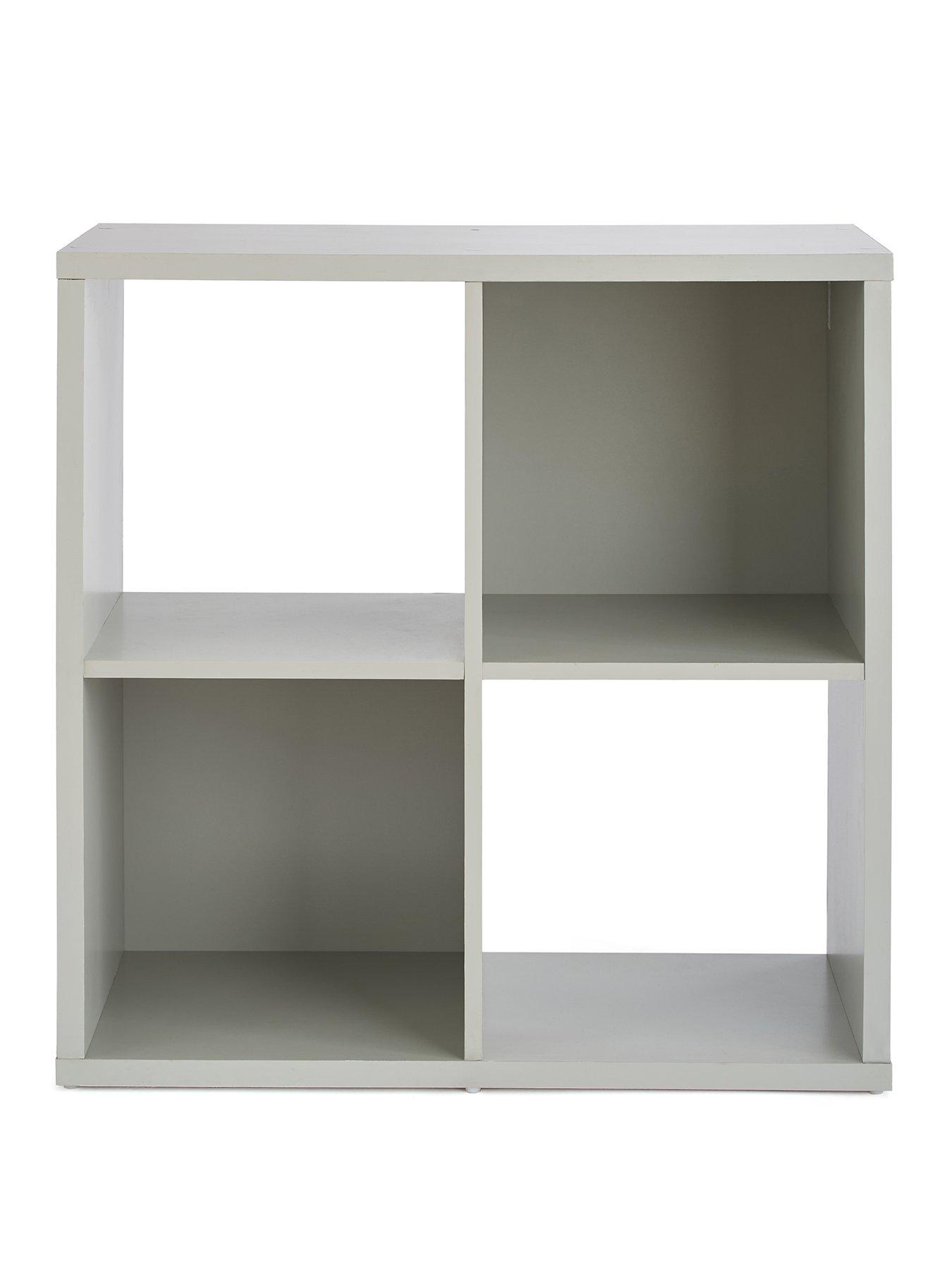 Image 2 of 6 of Very Home Metro 4 Square Shelf Unit - Grey -&nbsp;FSC&reg; Certified