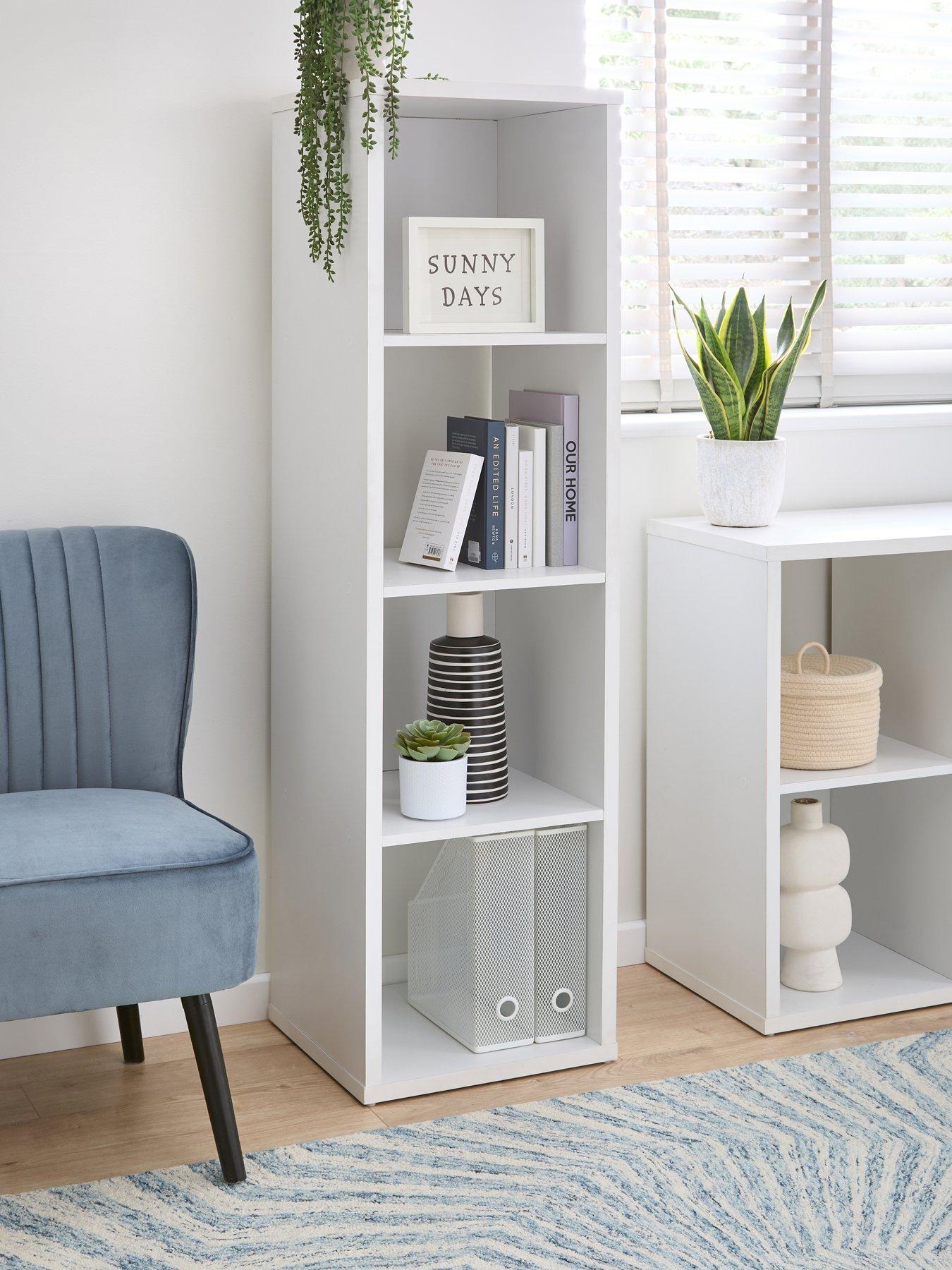 undefined Metro 4 Shelf Unit - White - FSC® Certified