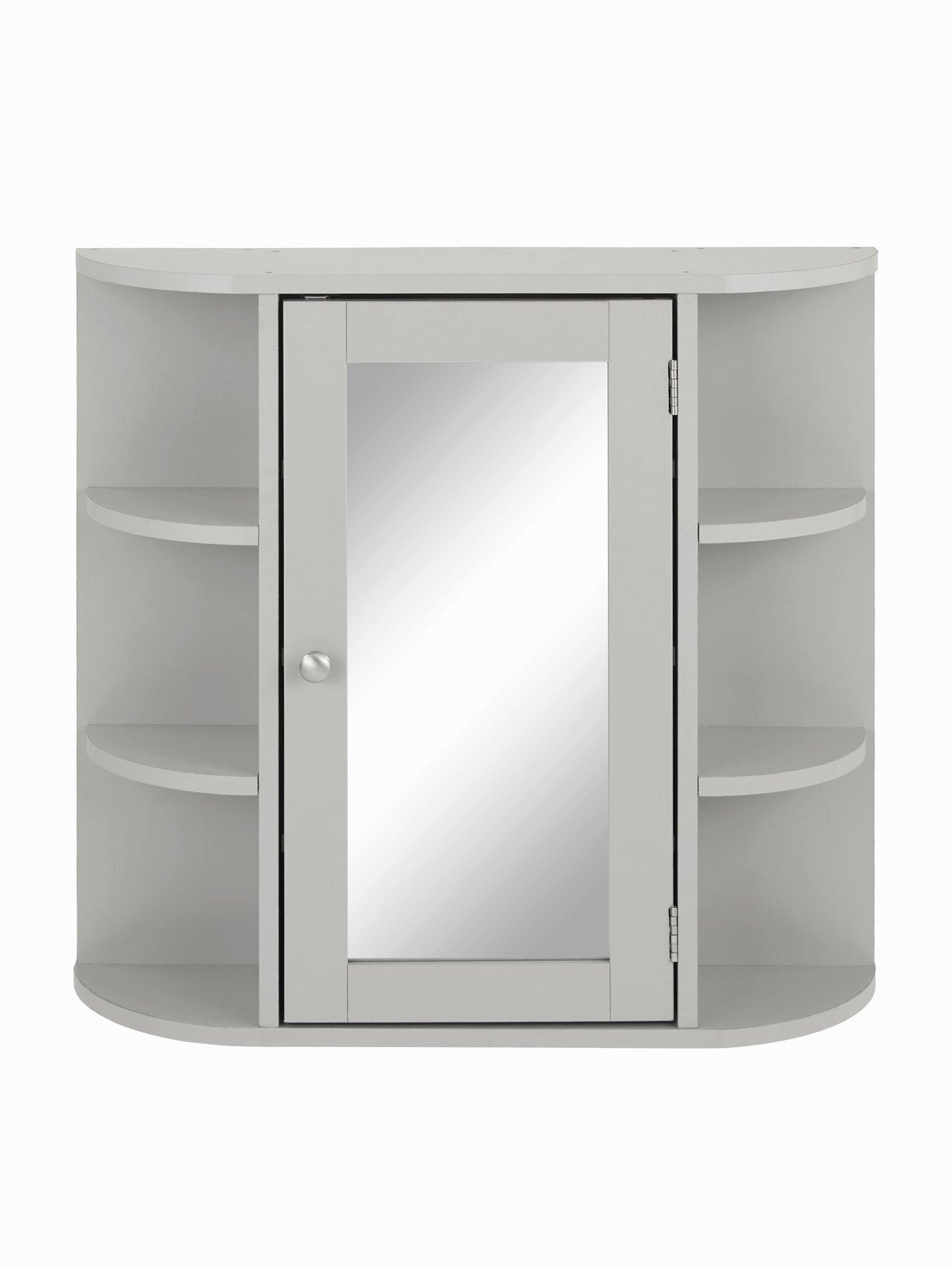 Image 3 of 7 of The Very Collection Avalon Mirrored Bathroom Wall&nbsp;Cabinet - Grey - FSC&reg; Certified