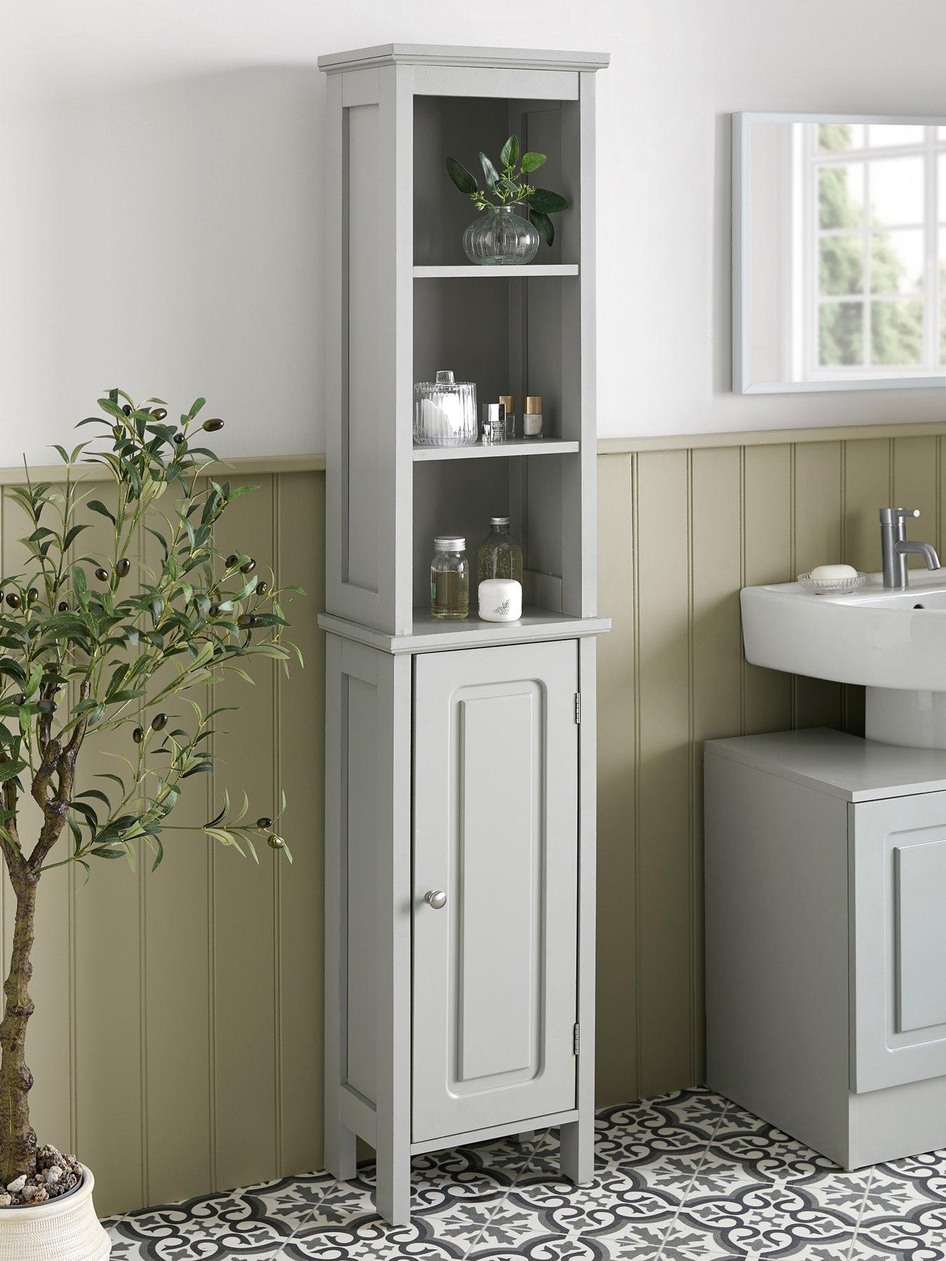 Very Home Avalon Tall Cabinet - Grey - FSC® Certified