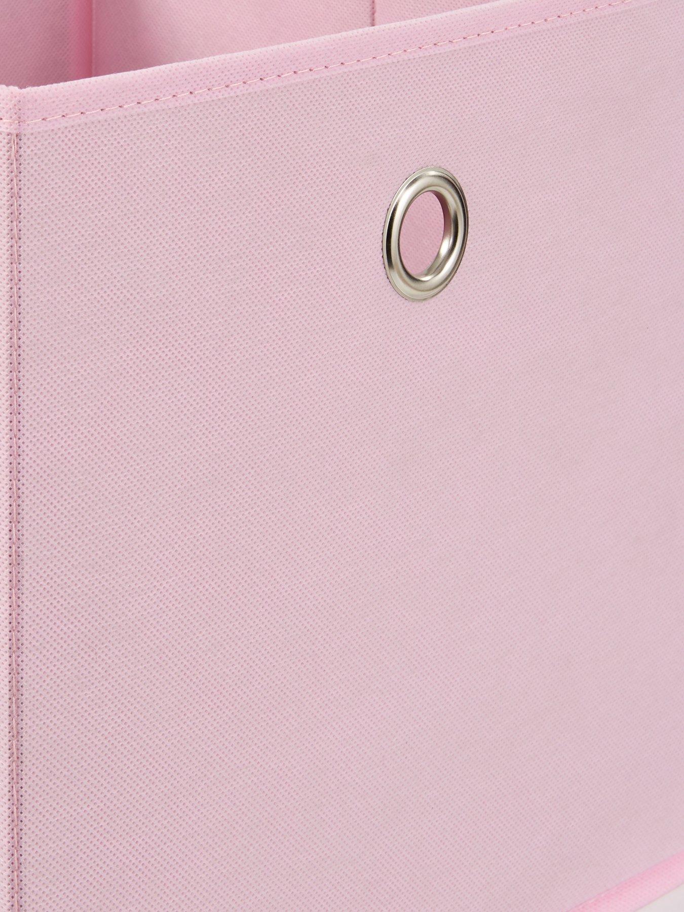 Image 5 of 6 of Very Home Cube 2 +&nbsp;2 Storage Unit with&nbsp;Boxes -&nbsp;Pink Hearts&nbsp;- FSC&reg; Certified