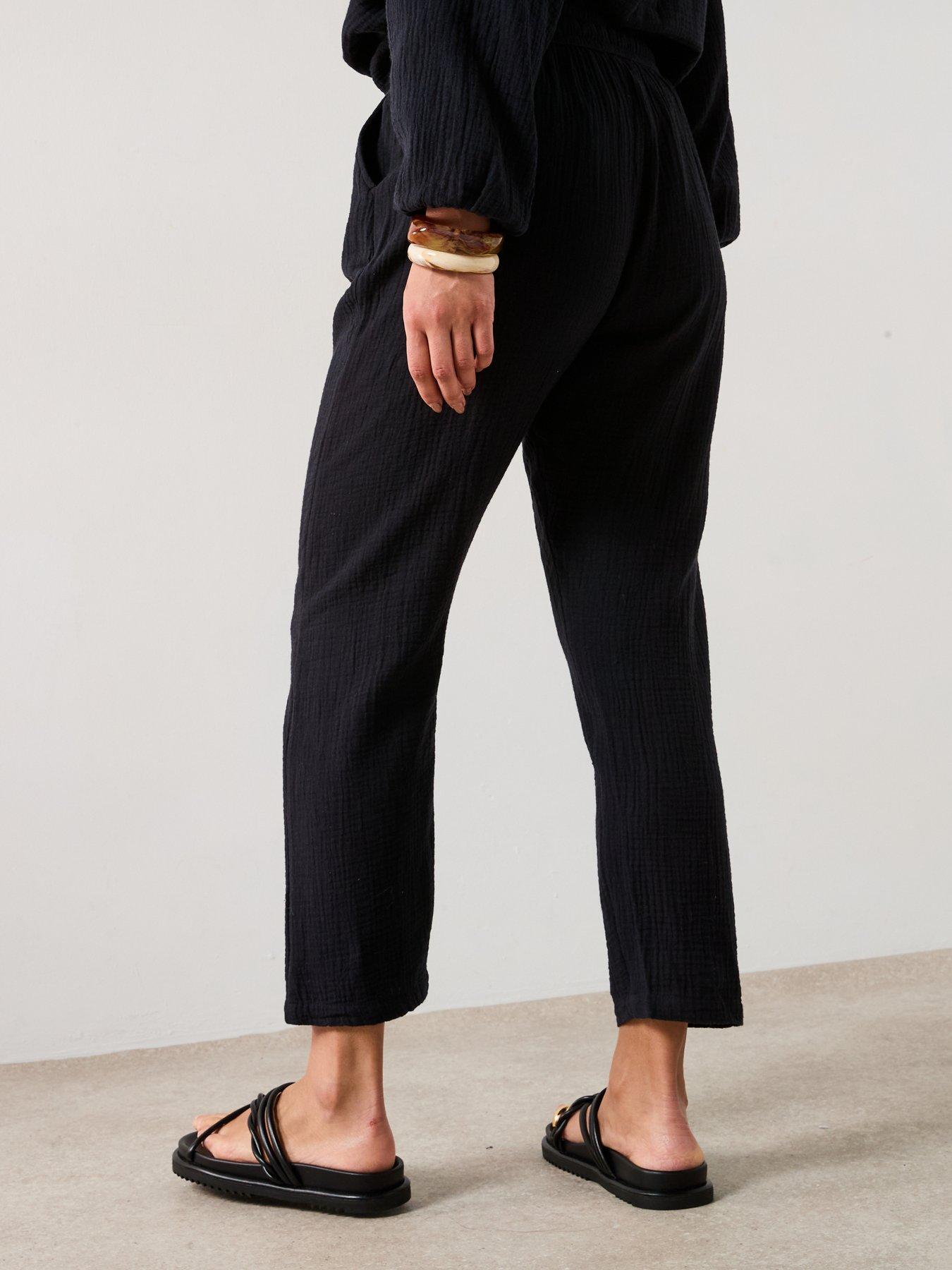 Image 2 of 6 of V by Very Crinkle Joggers - Black&nbsp;