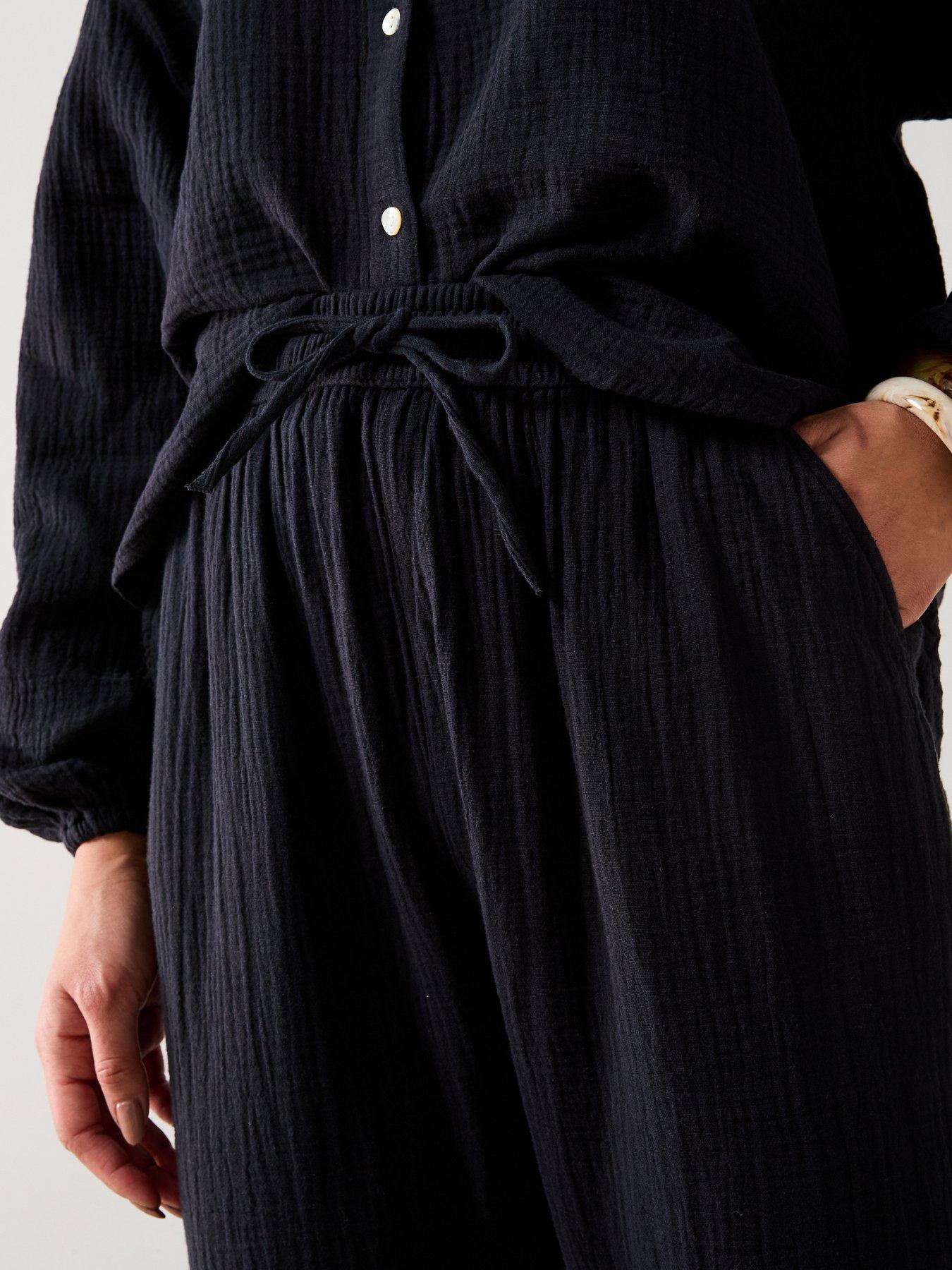 Image 5 of 6 of V by Very Crinkle Joggers - Black&nbsp;