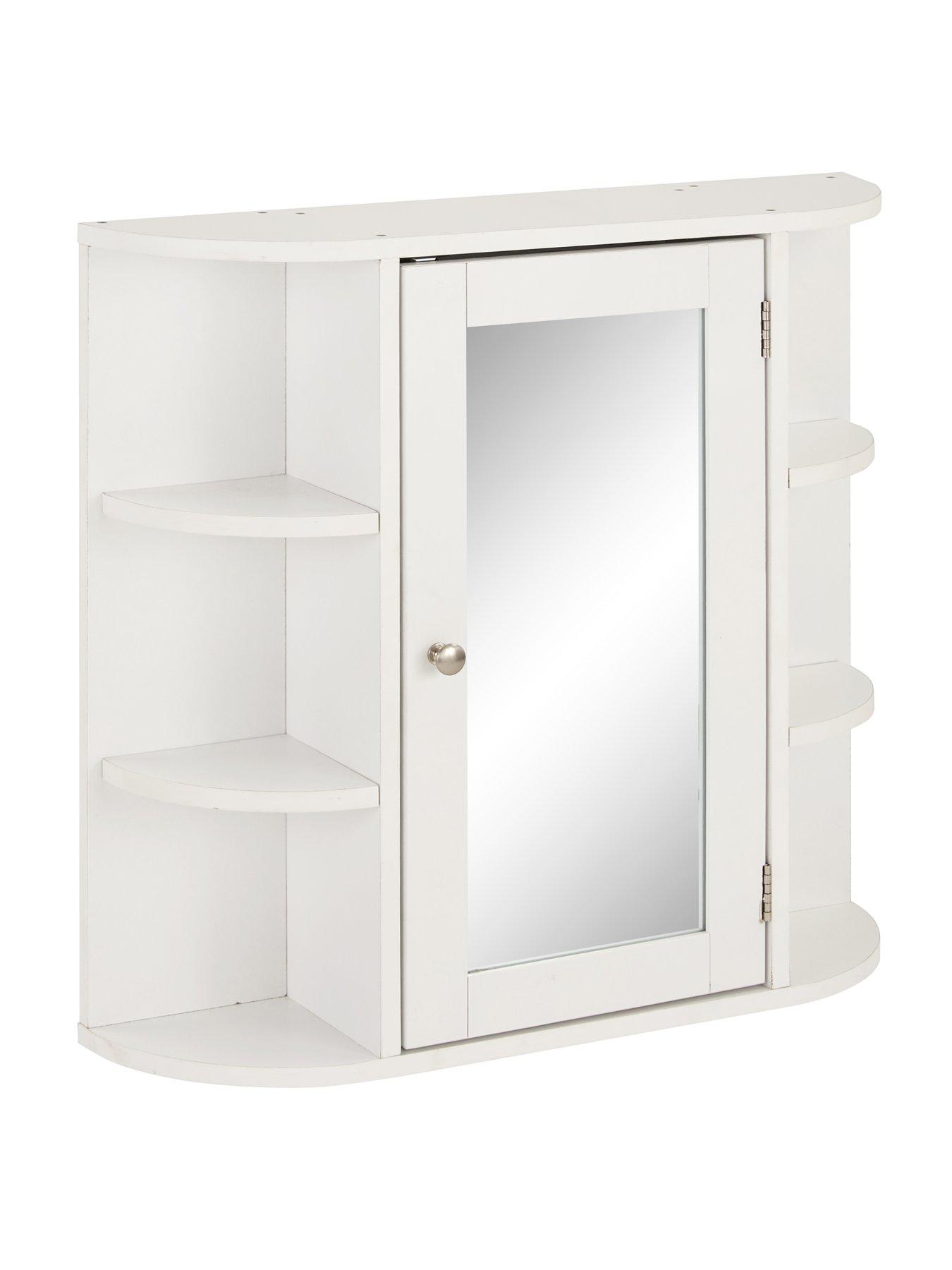 Image 4 of 7 of Very Home Avalon Mirrored Bathroom Wall Cabinet - White&nbsp;- FSC&reg; Certified