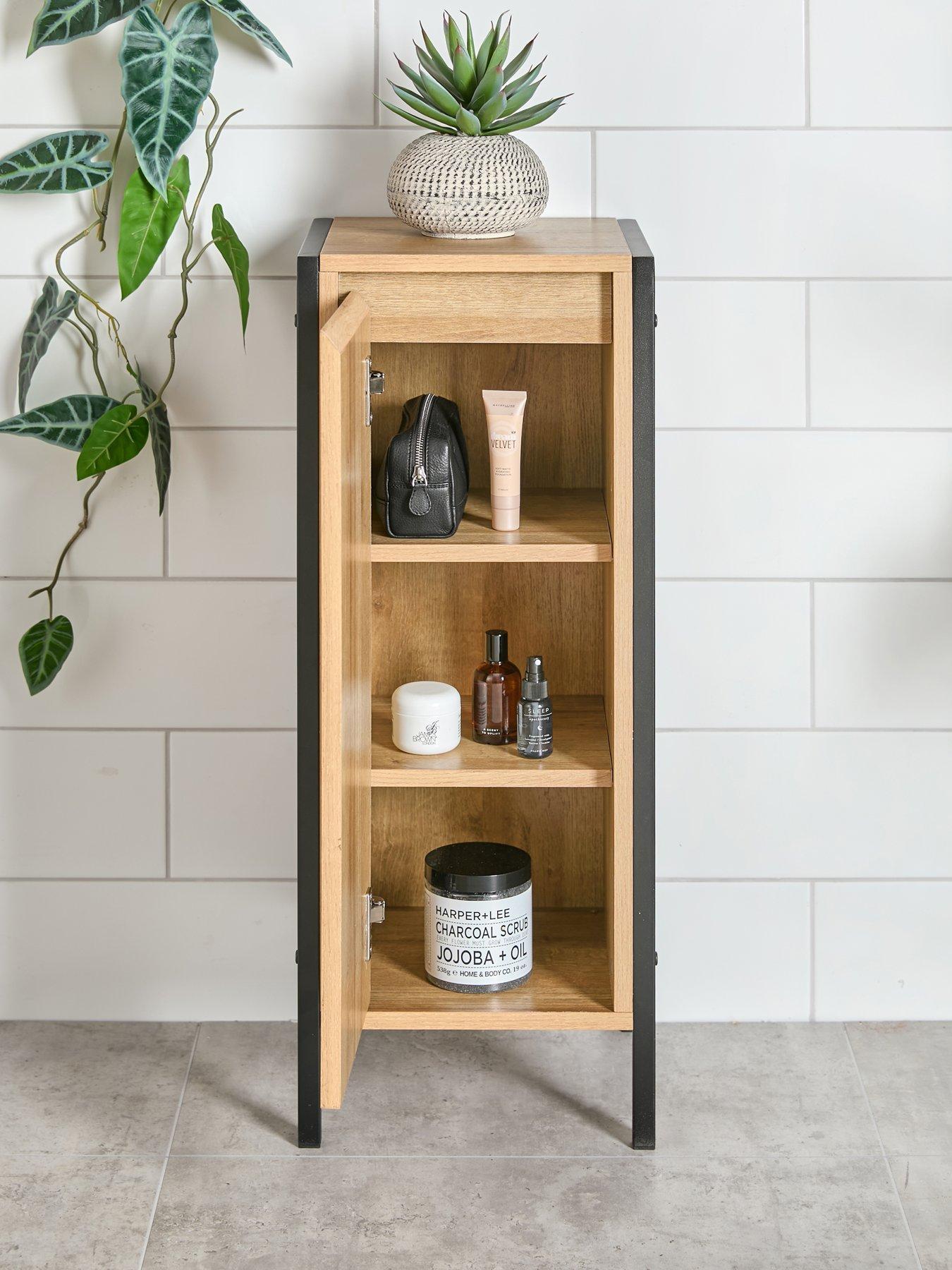 Image 2 of 7 of The Very Collection Larson Single Bathroom&nbsp;Console Unit - Dark Oak - FSC&reg; Certified
