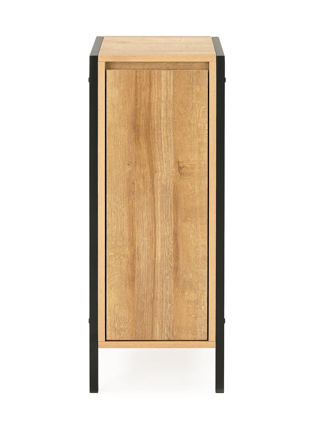 Image 3 of 7 of The Very Collection Larson Single Bathroom&nbsp;Console Unit - Dark Oak - FSC&reg; Certified