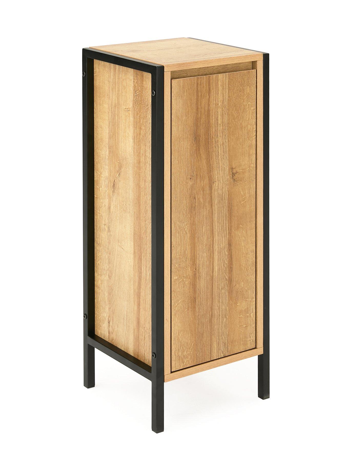 Image 4 of 7 of The Very Collection Larson Single Bathroom&nbsp;Console Unit - Dark Oak - FSC&reg; Certified